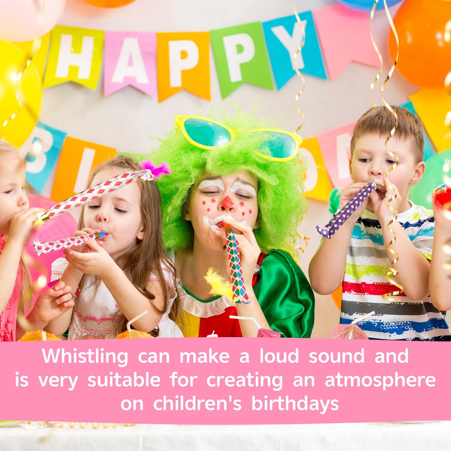 Chshhuao 50 Pcs Funny Blowouts – Party Horns & Noise Makers