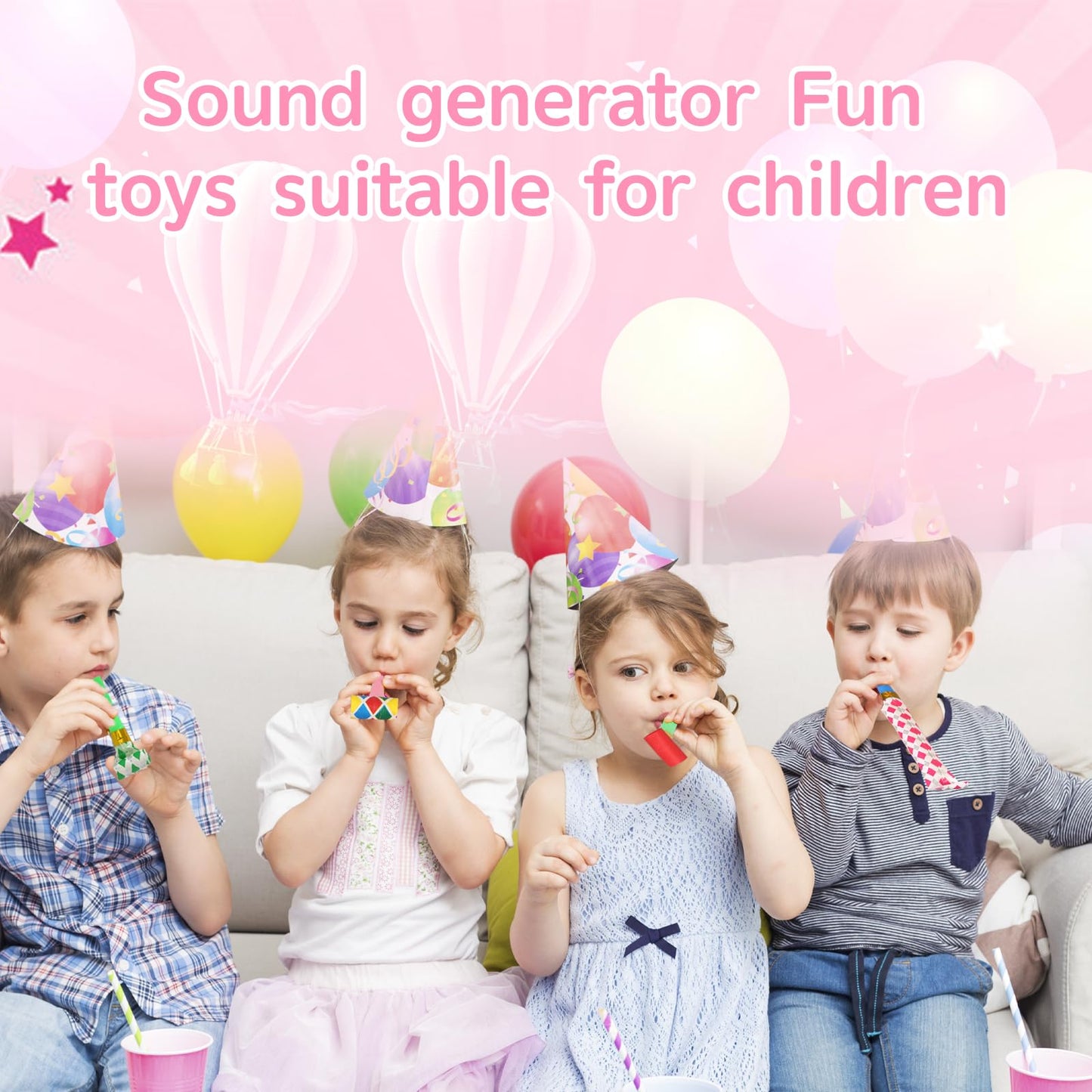 Chshhuao 50 Pcs Funny Blowouts – Party Horns & Noise Makers
