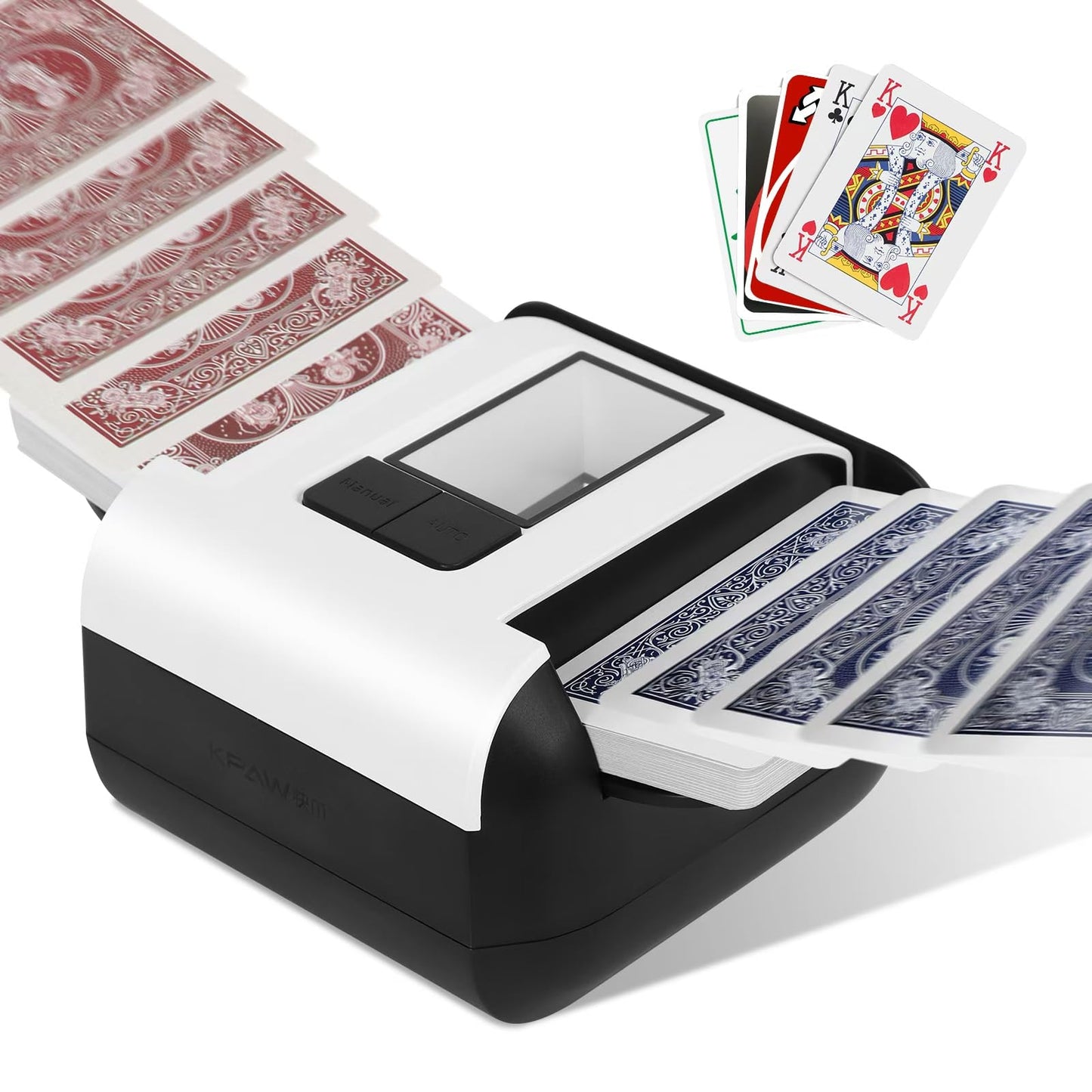 Chudeilo Automatic Card Shuffler (1-2 Decks) – Ultra-Quiet, USB-C Rechargeable, 2-Second Shuffle