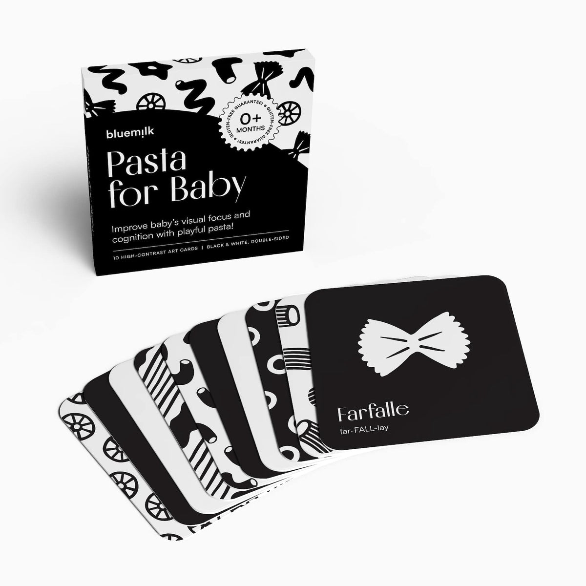 Chunky Deli Baby Pasta Cards – High-Contrast Flash Cards