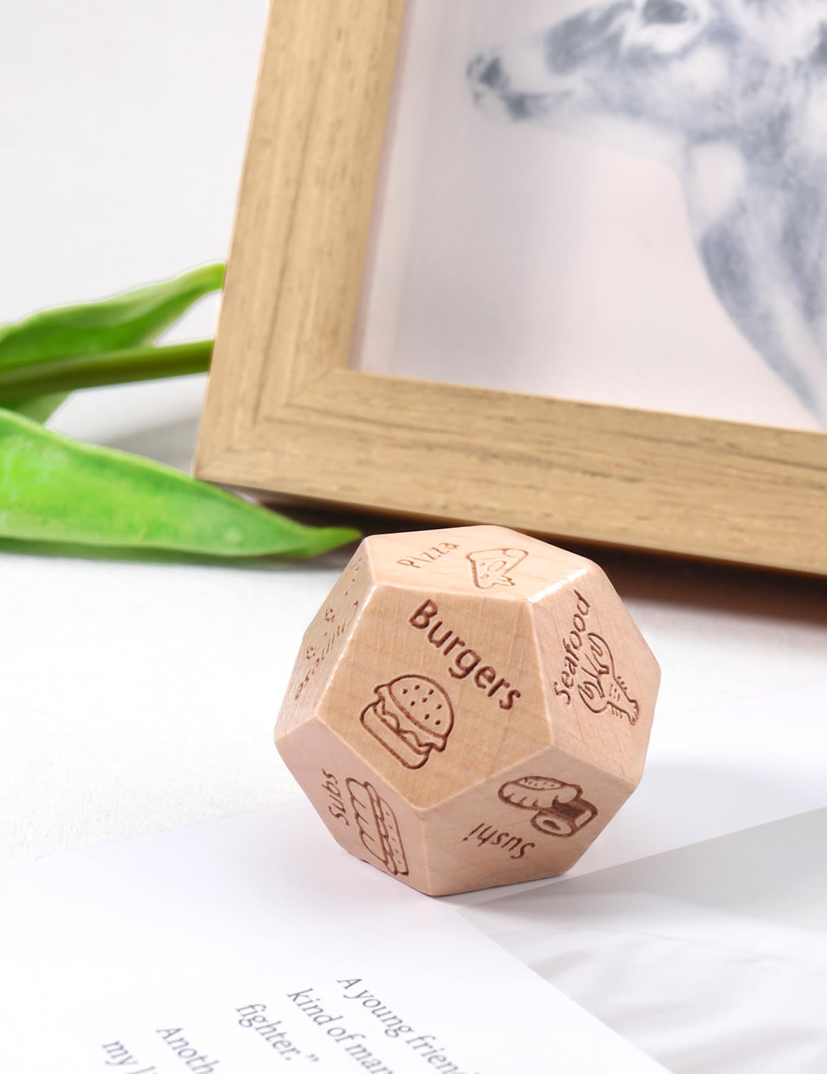 ChunlongFour Valentines Day Gifts for Him & Her – Food Decision Dice for Couples