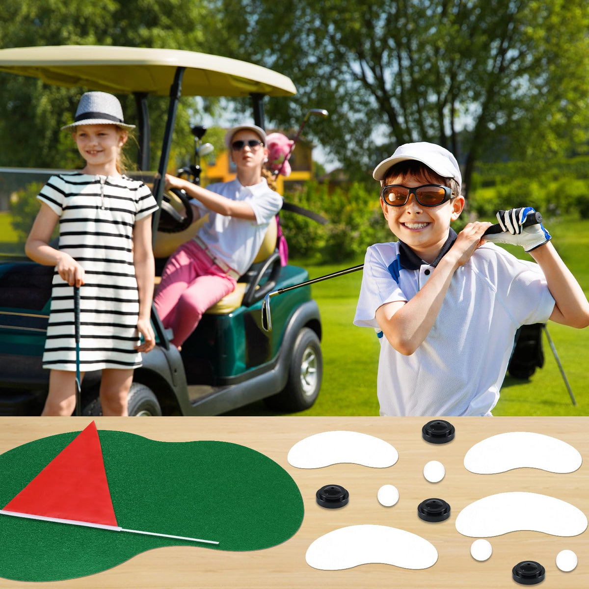 CHUNNIN 4-Set 20-Piece Golf Centerpieces – Golf Themed Party Decor, Birthday & Corporate Event Supplies
