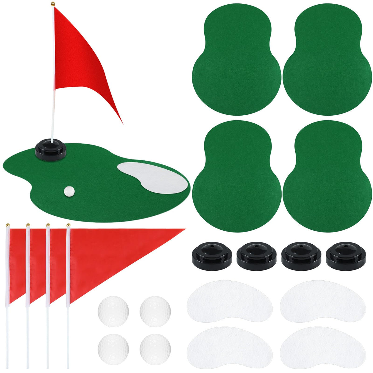 CHUNNIN 4-Set 20-Piece Golf Centerpieces – Golf Themed Party Decor, Birthday & Corporate Event Supplies