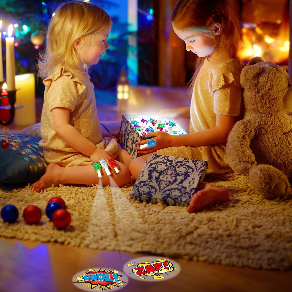 CHUNNIN 36 PCS Hero LED Finger Lights – Glow-in-the-Dark Party Favors
