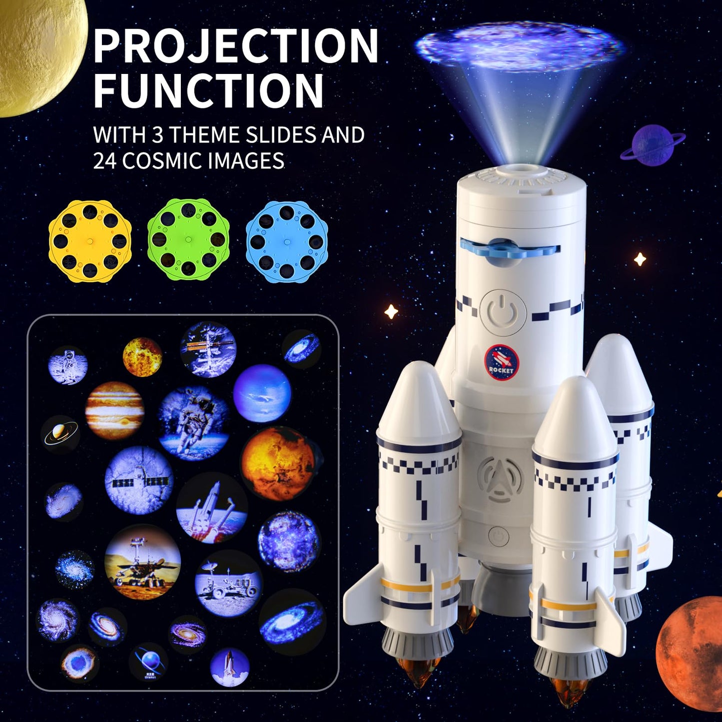 Ci Vetch 5-in-1 Space Shuttle Rocket Toy – STEM Aerospace Kit for Kids 3-9