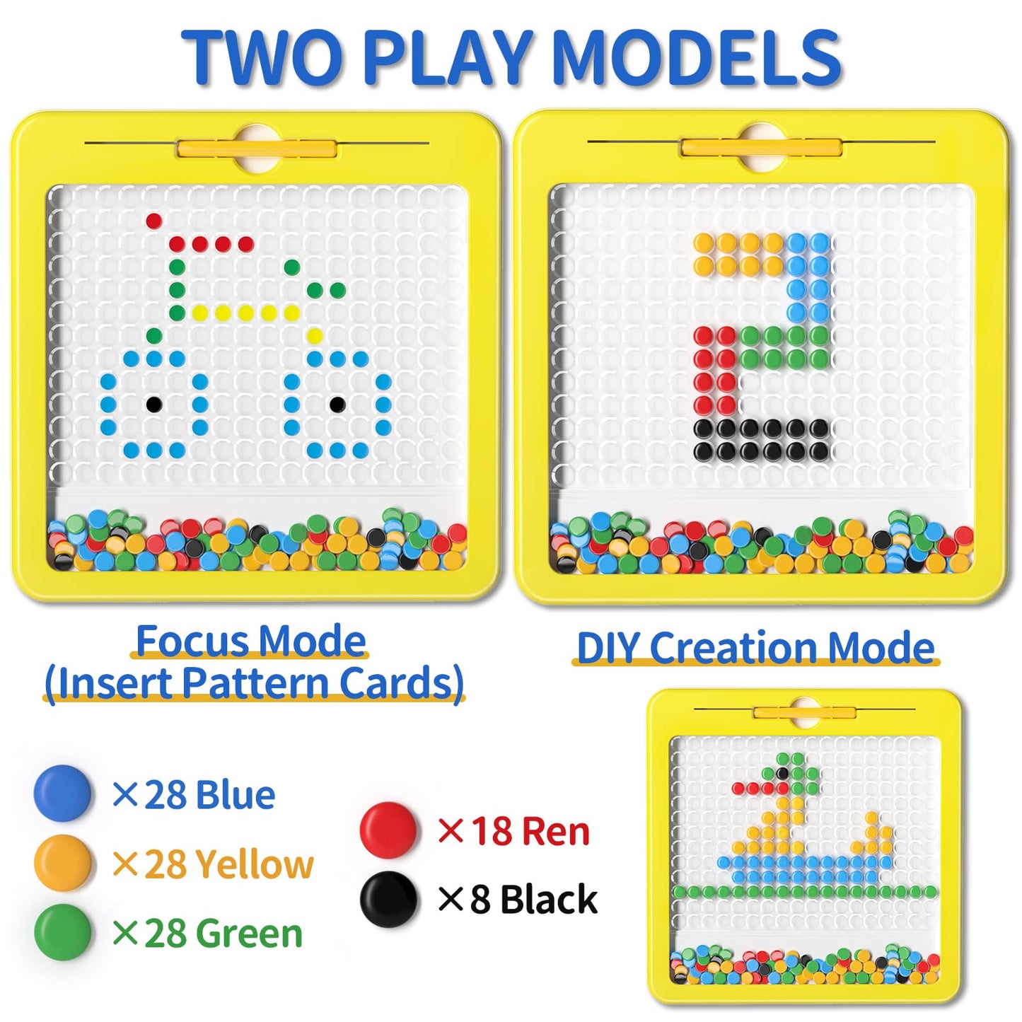 Ci Vetch Large Magnetic Dots Board for Kids – Montessori Drawing Toy