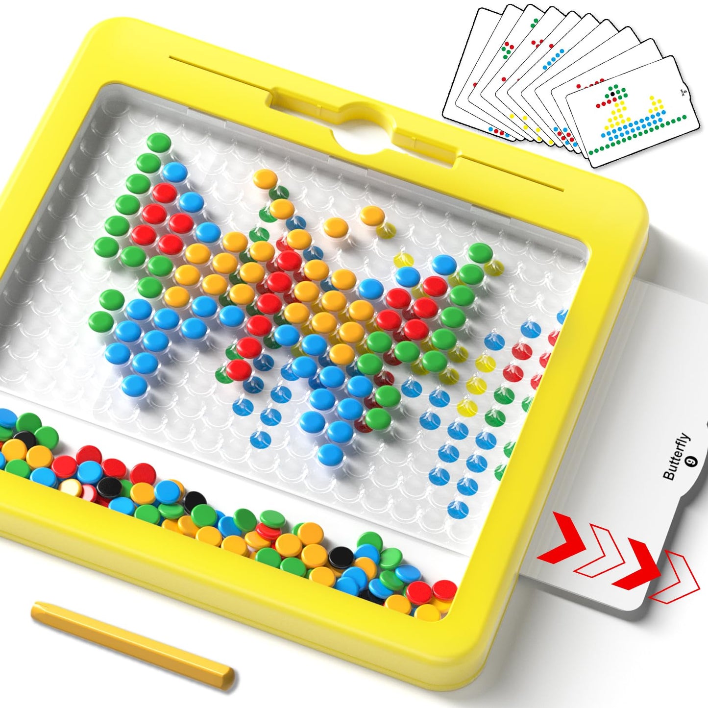 Ci Vetch Large Magnetic Dots Board for Kids – Montessori Drawing Toy