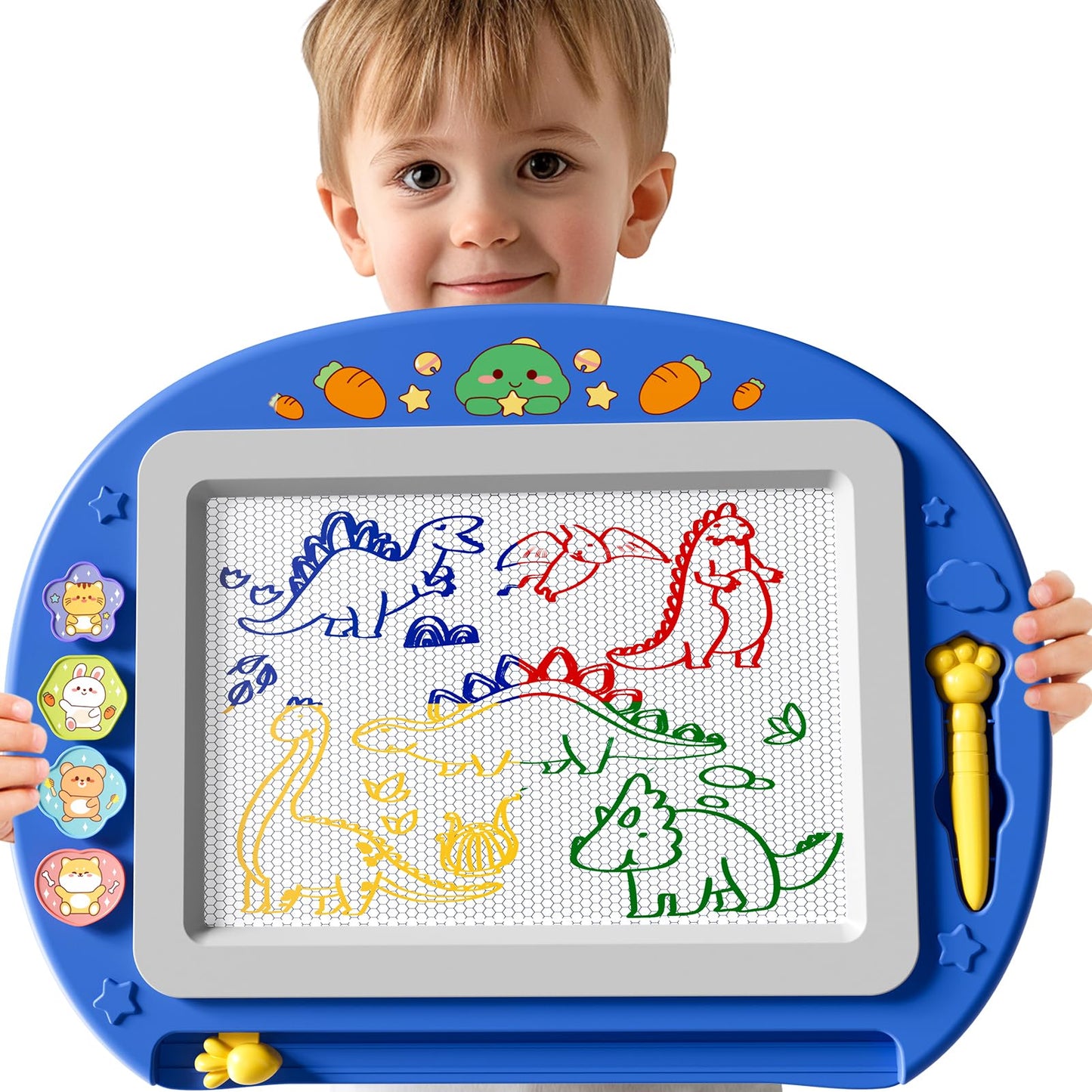 Ci Vetch Large Magnetic Drawing Board 13x17 in – Mess-Free Doodle Pad for Kids