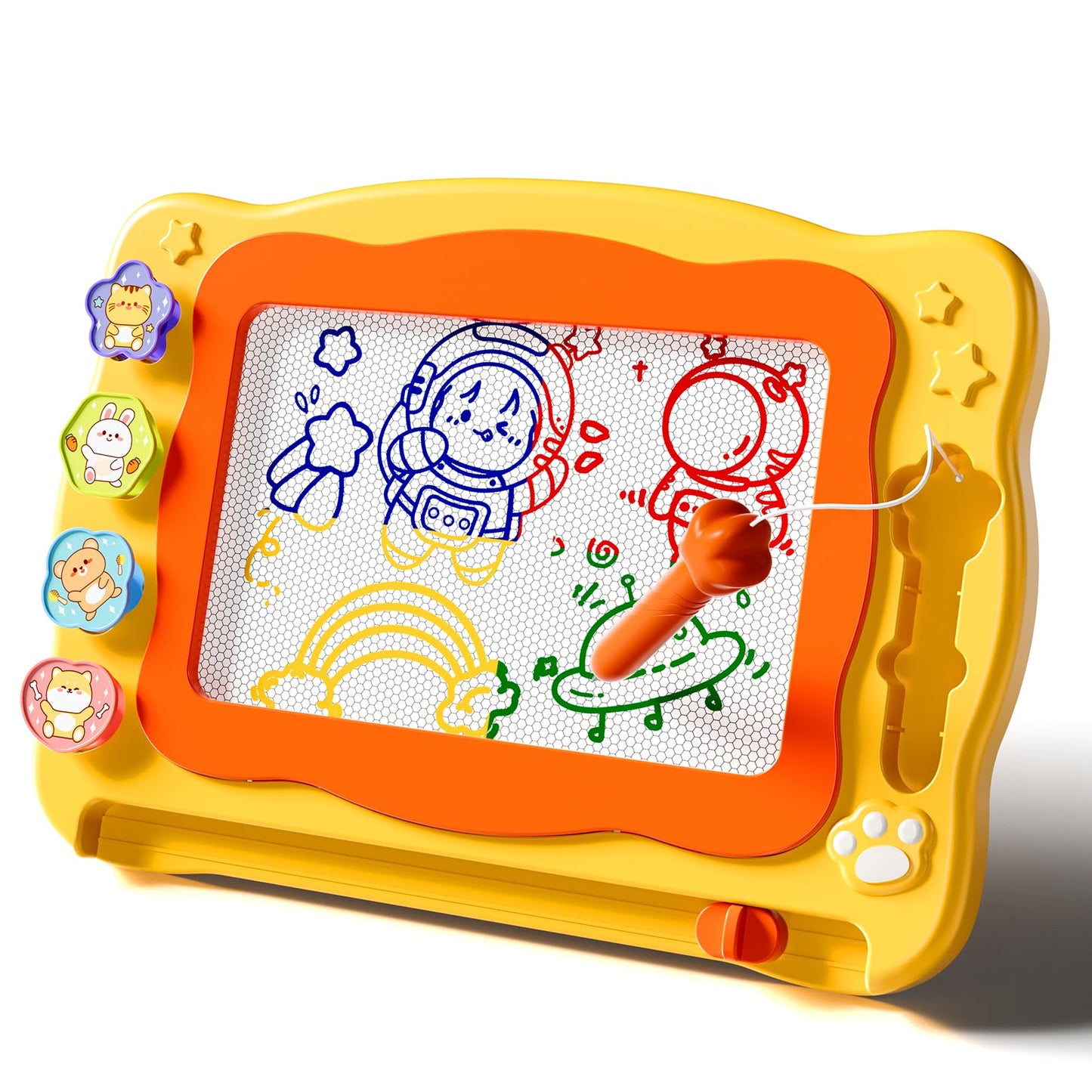 Ci Vetch Large Magnetic Drawing Board for 3-6 Year Olds | Mess-Free Doodle Board & Travel Toy