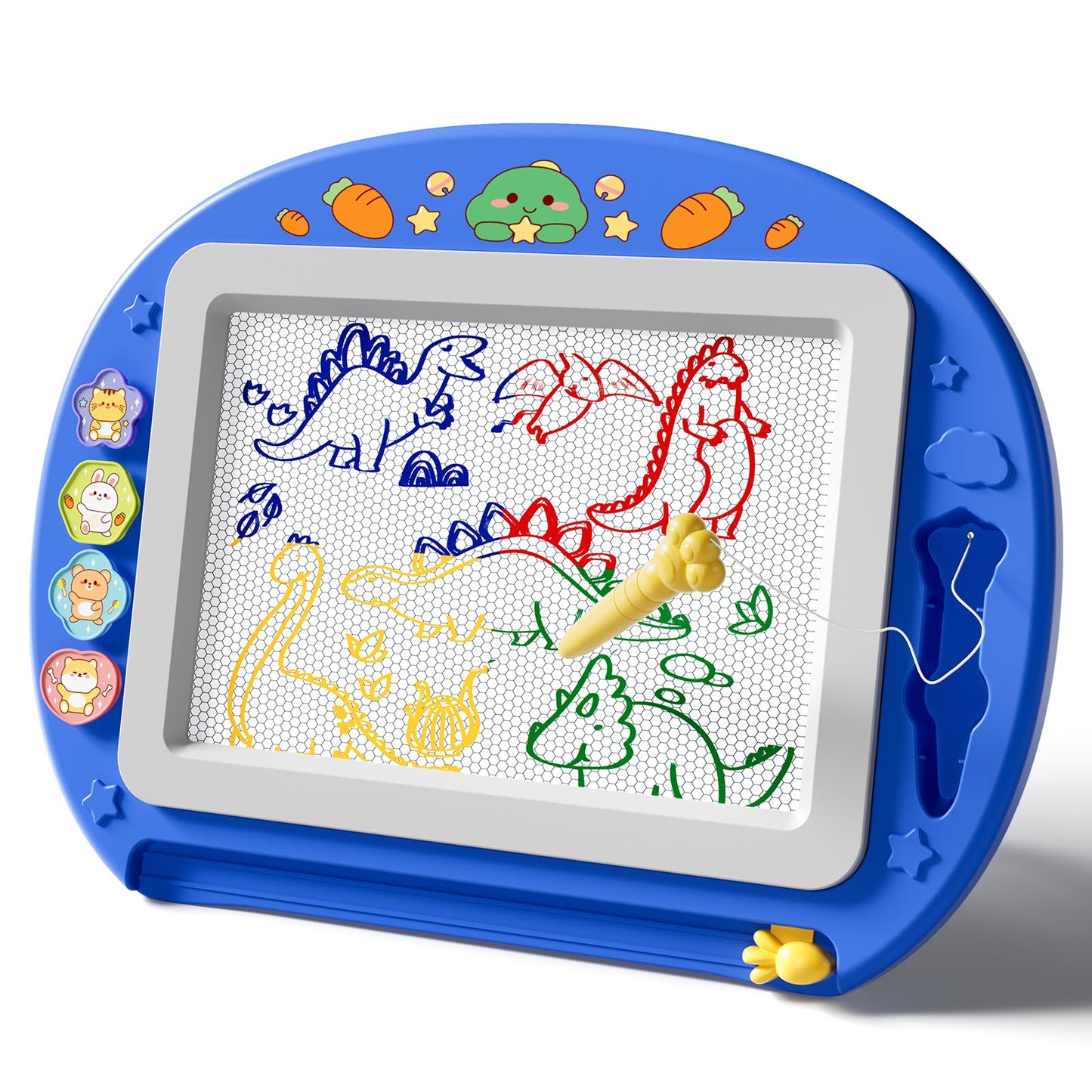 Ci Vetch Large Magnetic Drawing Board 13x17 in – Mess-Free Doodle Pad for Kids