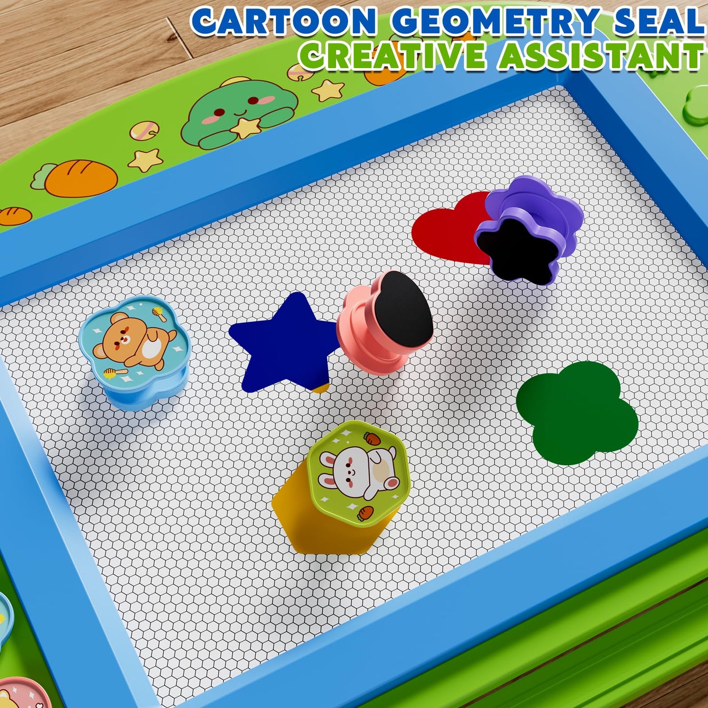 Ci Vetch Large Magnetic Drawing Board 13x17 in – Mess-Free Doodle Pad for Kids