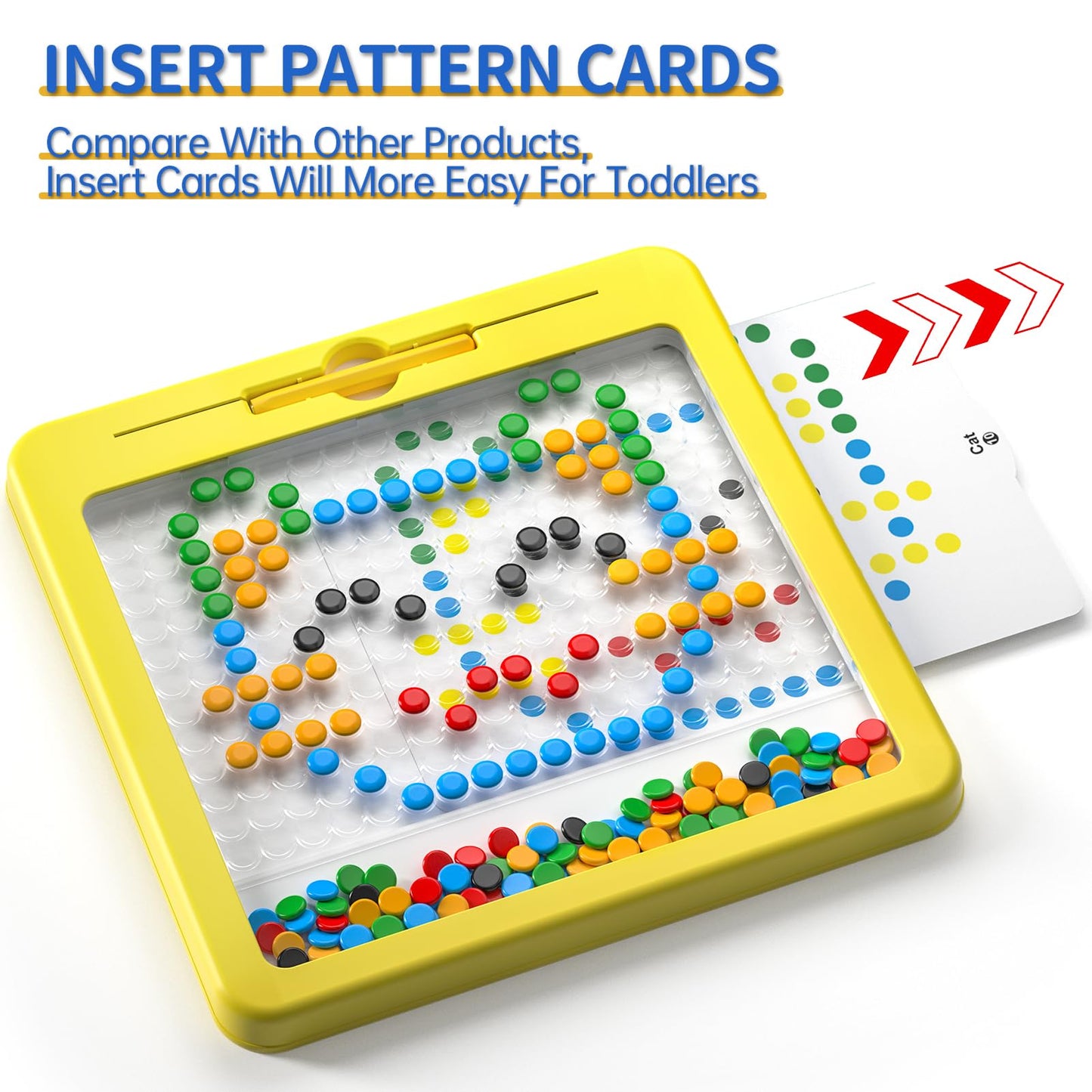 Ci Vetch Large Magnetic Dots Board for Kids – Montessori Drawing Toy