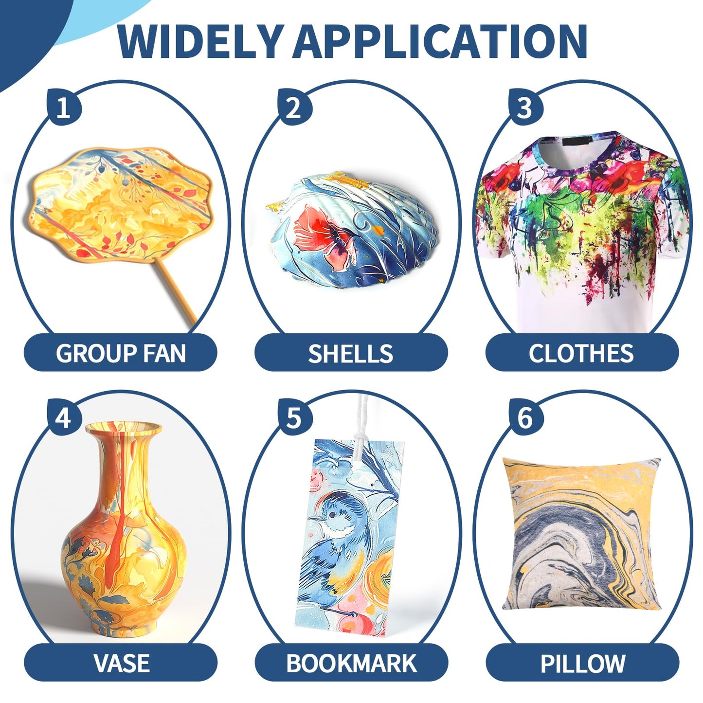 Ci Vetch Water Marbling Paint Kit for Kids – Non-Toxic Creative Arts & Crafts
