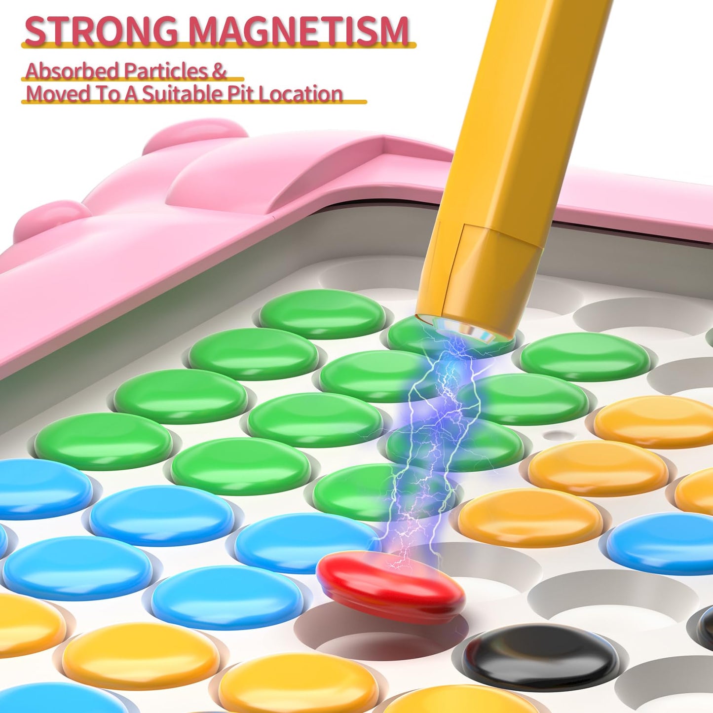 Ci Vetch 2-IN-1 Magnetic Drawing Board – Color Maze & Dot Art for Kids (Ages 3-8)