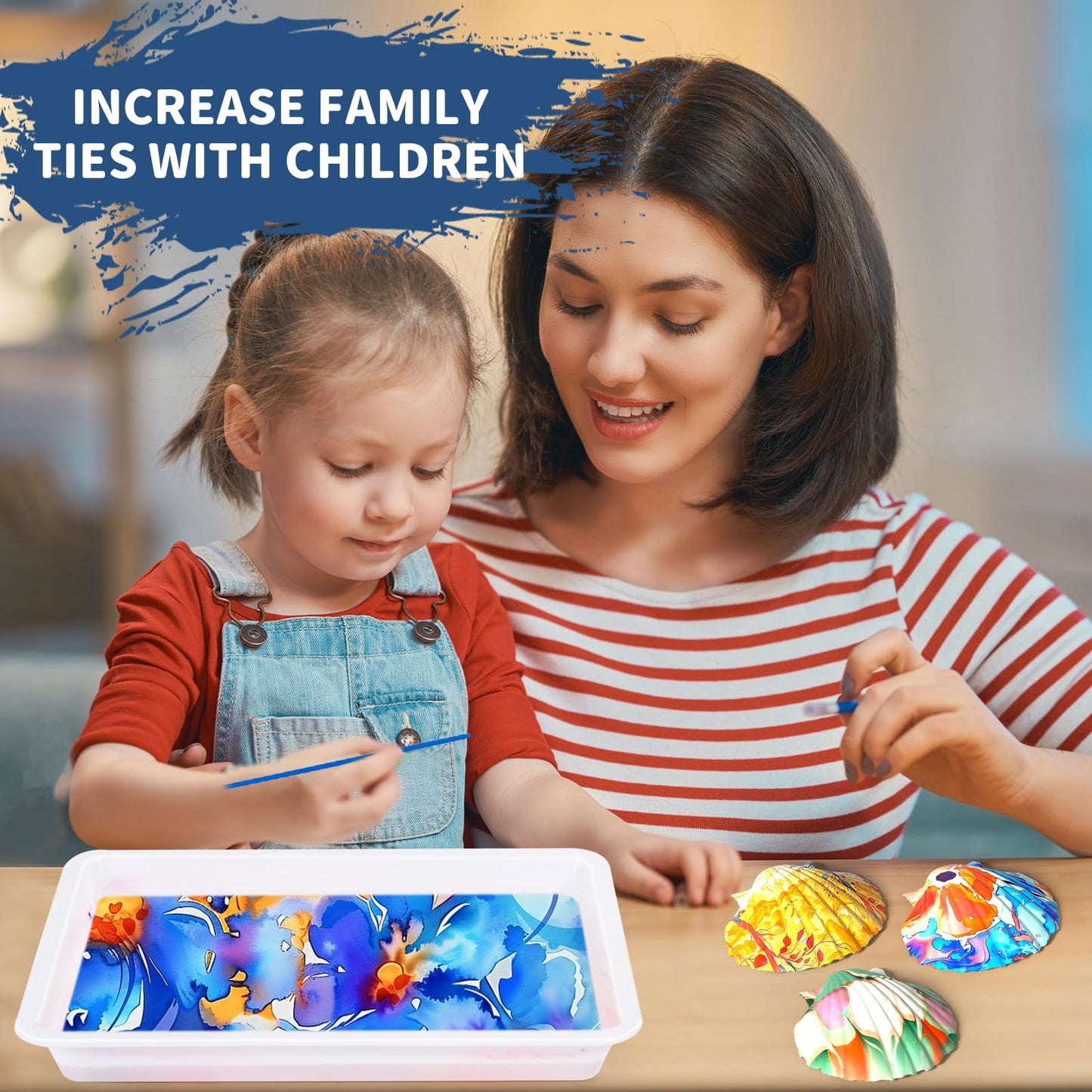 Ci Vetch Water Marbling Paint Kit for Kids – Non-Toxic Creative Arts & Crafts