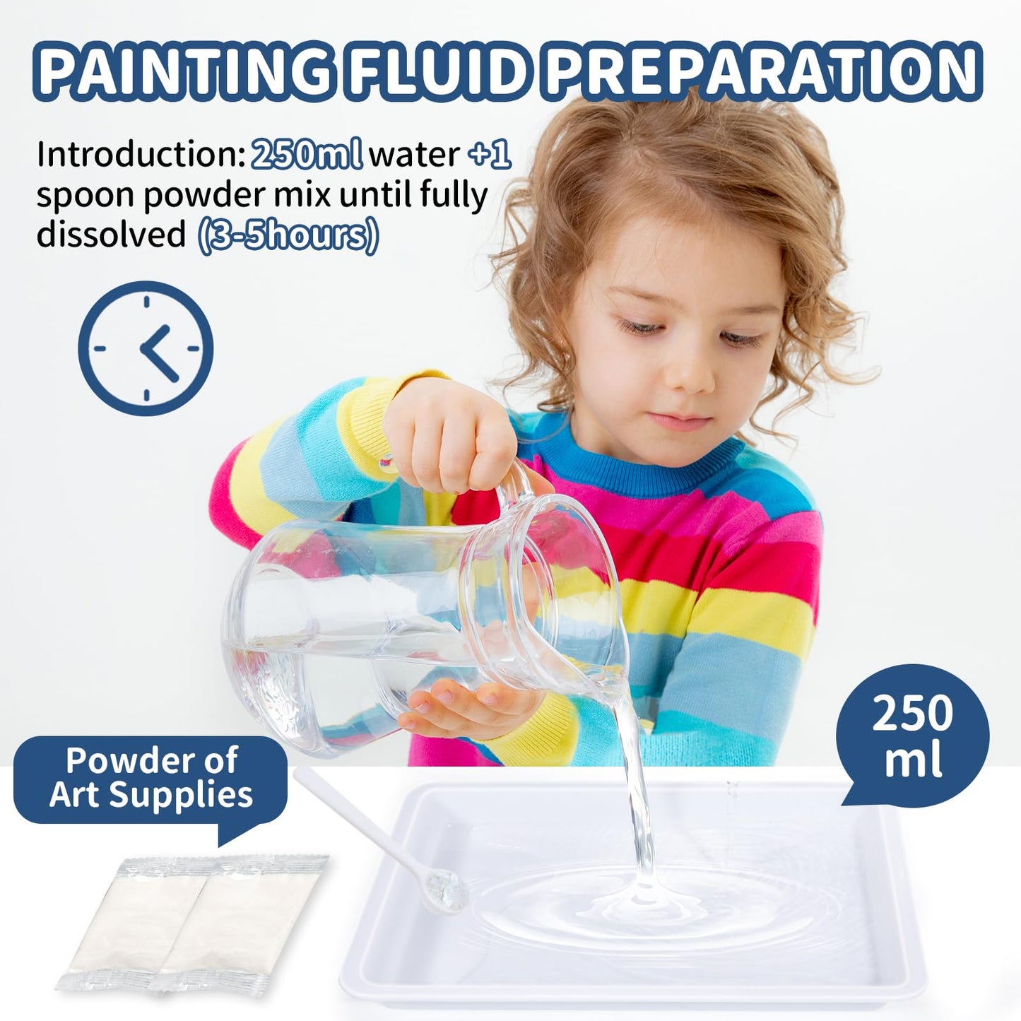 Ci Vetch Water Marbling Paint Kit for Kids – Non-Toxic Creative Arts & Crafts