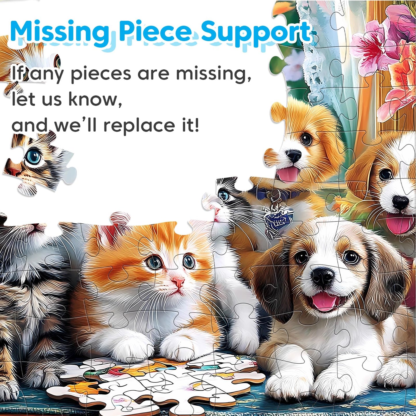 Ciavotie 4-Pack 100-Piece Puzzles – Large-Piece Family Jigsaws for Kids & Adults