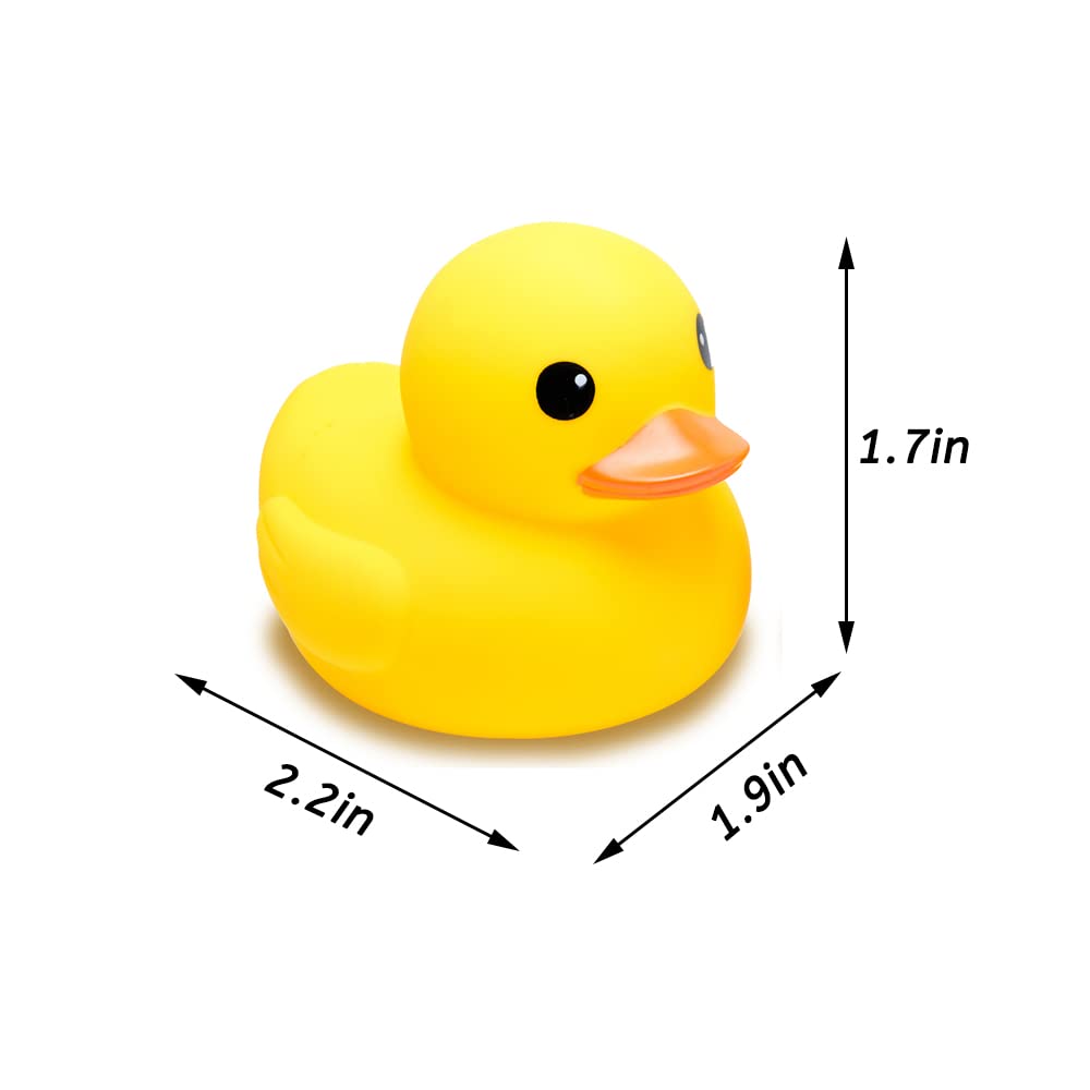 CICITOYWO Yellow Rubber Ducks – 10pcs Bath Toys for Toddlers, Baby Showers & Party Decor