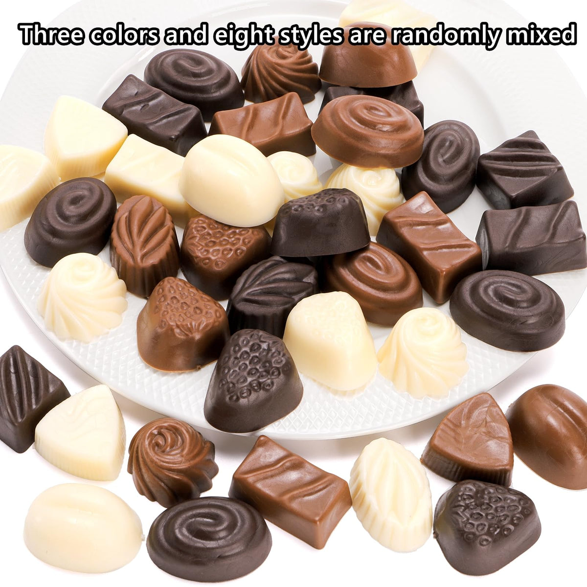 Cididu 40 Pcs Fake Chocolate – Realistic Faux Candy for DIY Crafts & Cake Decor