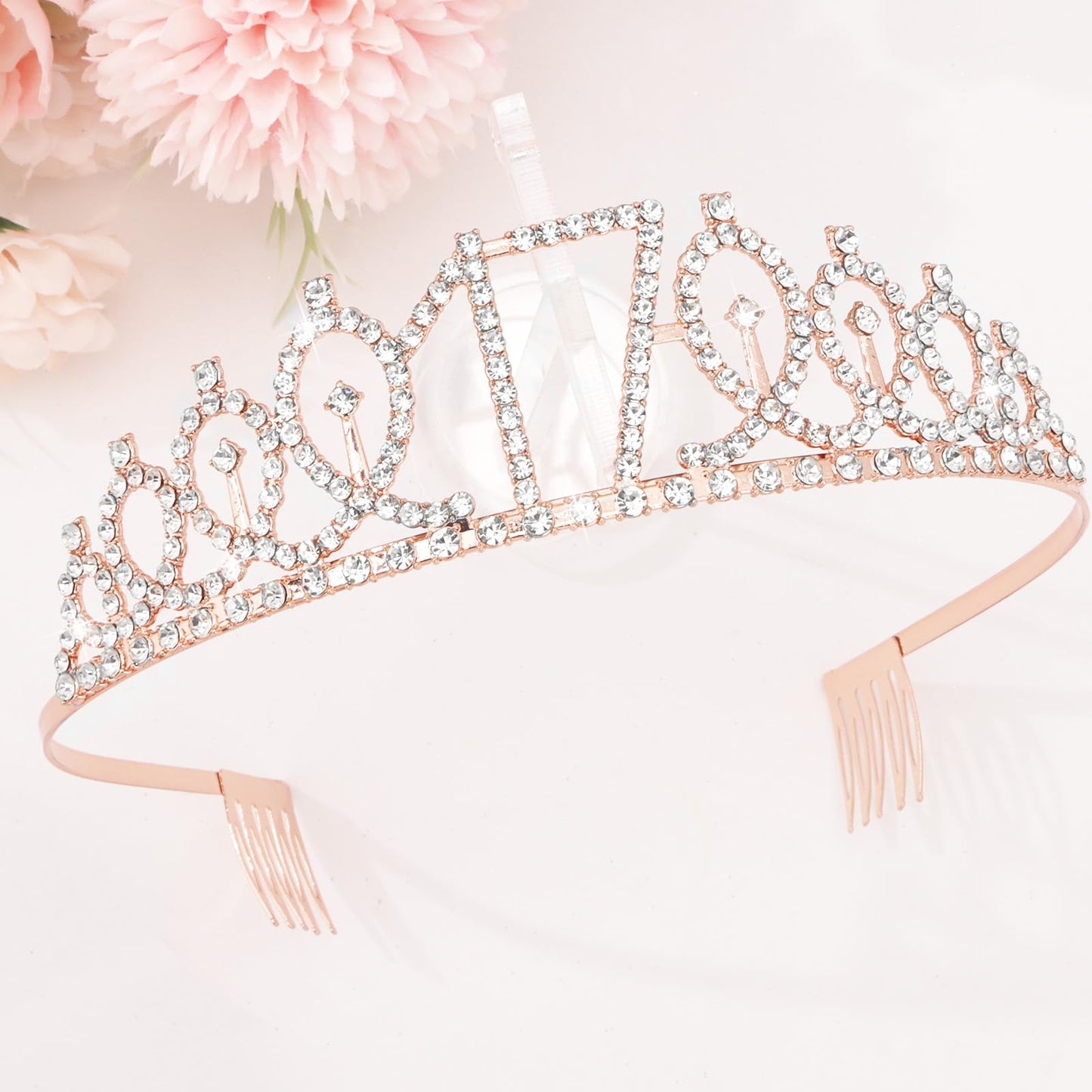 CIEHER 17th Birthday Crown & Sash — Its My 17th Birthday Rose Gold Decor