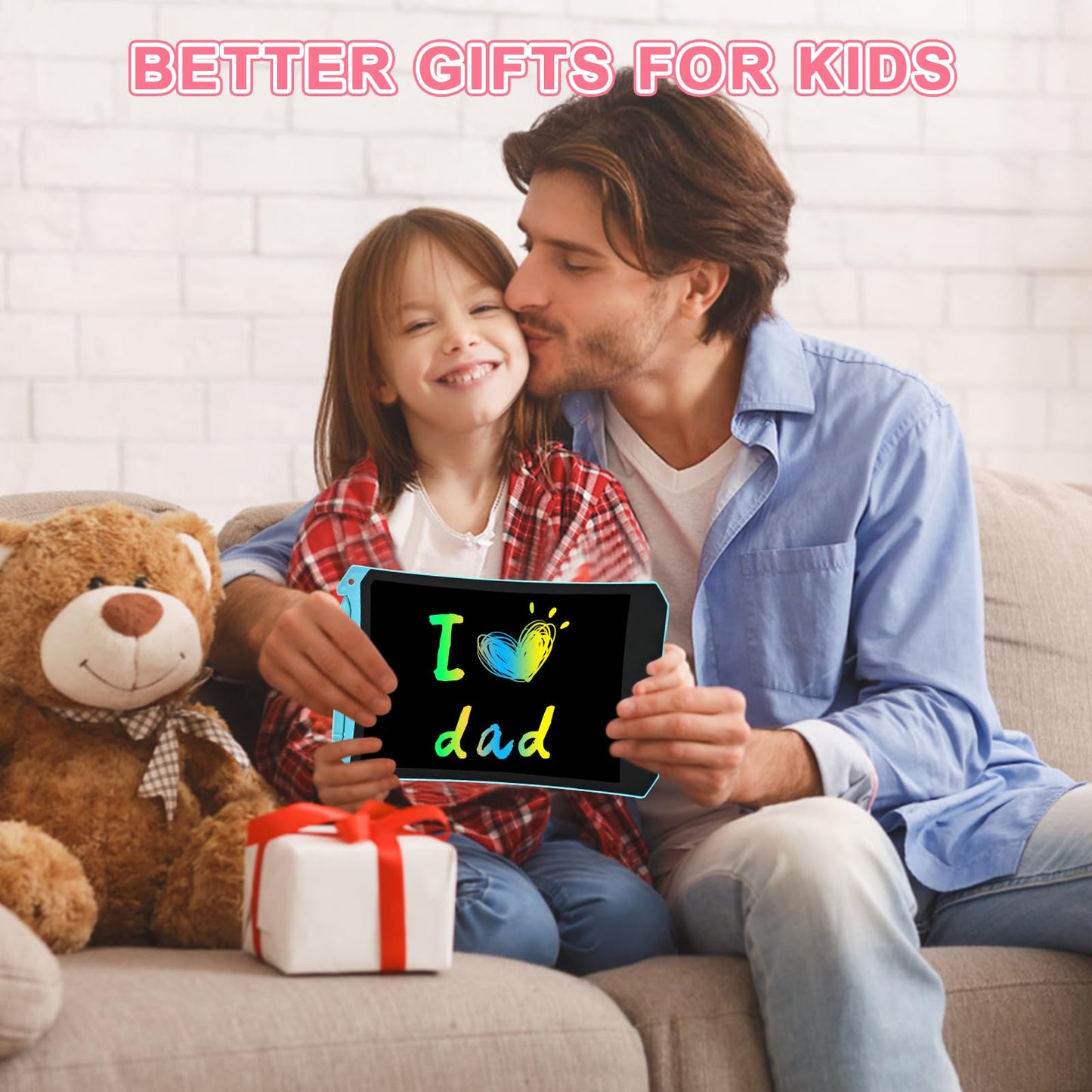 cimetech 2-Pack LCD Writing Tablets for Toddlers – 8.5-Inch Color Screen