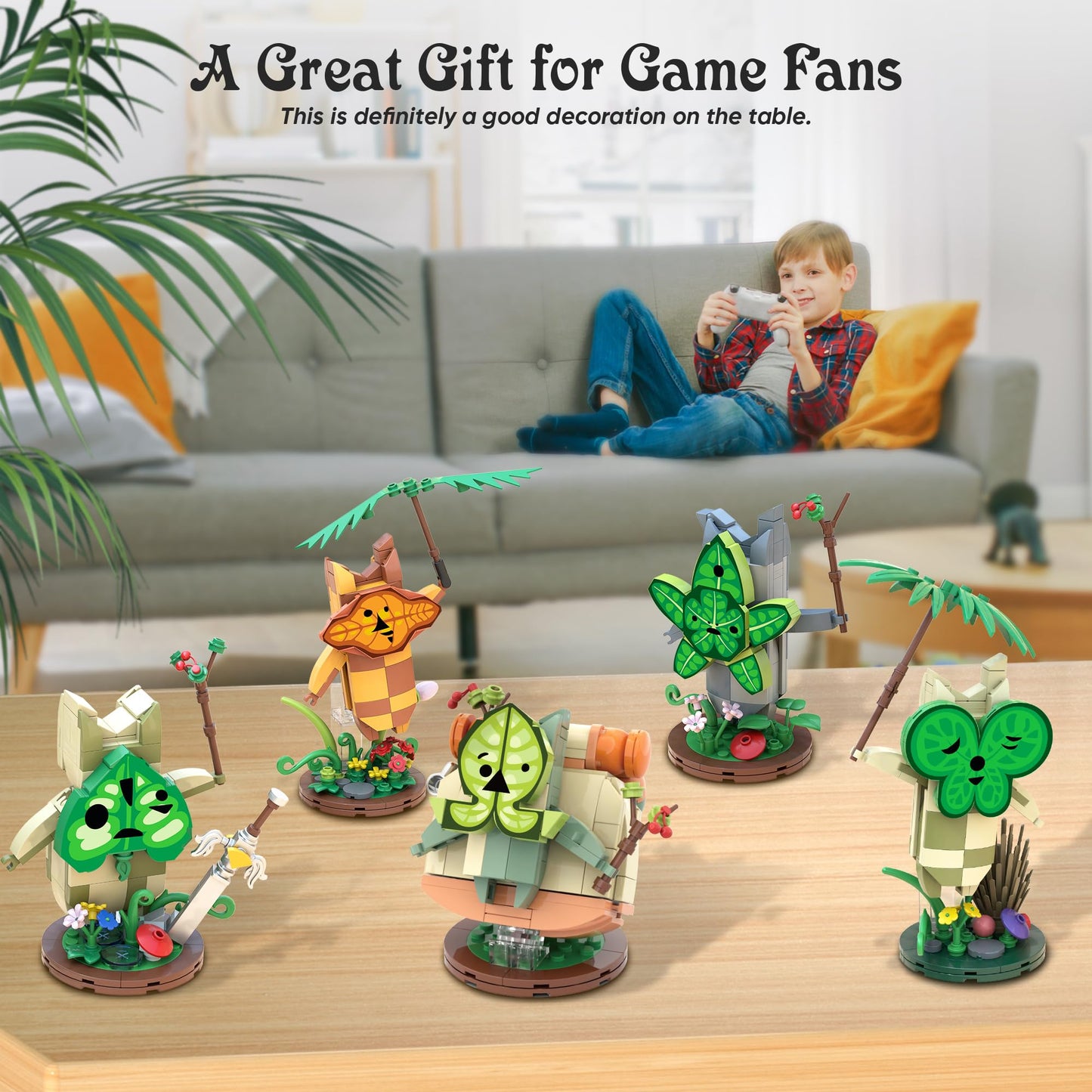 CinamixBrax Koroks Building Set – 5 Character Blocks for BOTW Fans
