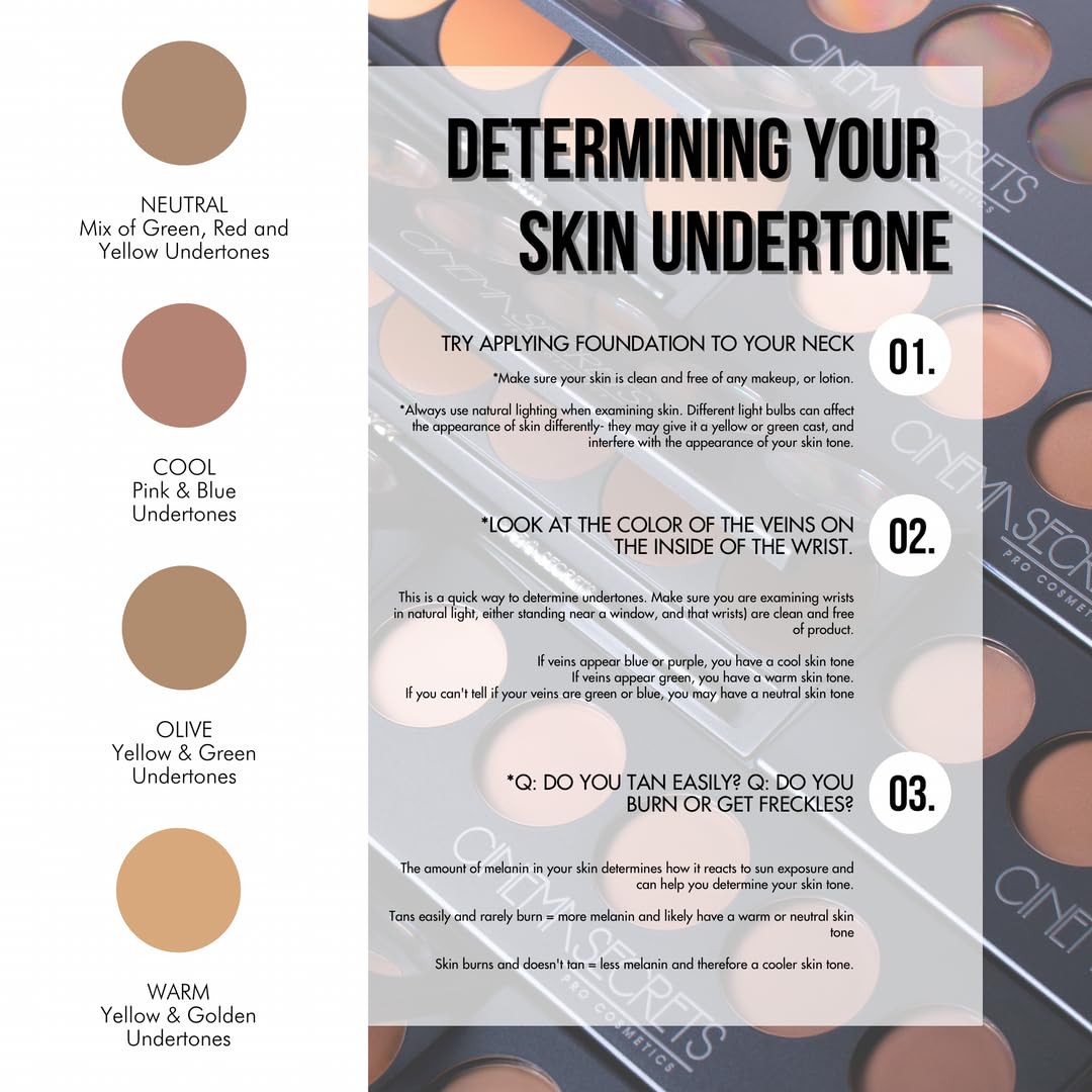 Cinema Secrets Ultimate Foundation 105-08 Pro Cream Foundation — Deep Red Undertones, Buildable Coverage, Long-Wear Matte, Paraben-Free, Color Correct