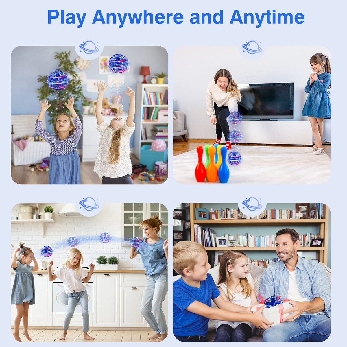Ciniffo Flying Orb Ball Toy 2025 – Light Up Hand-Controlled Boomerang Spinner