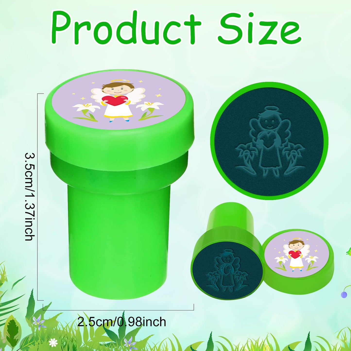 Cinrobiye 24 PCS Christian Stampers – Bible-Themed Party & Classroom Favors