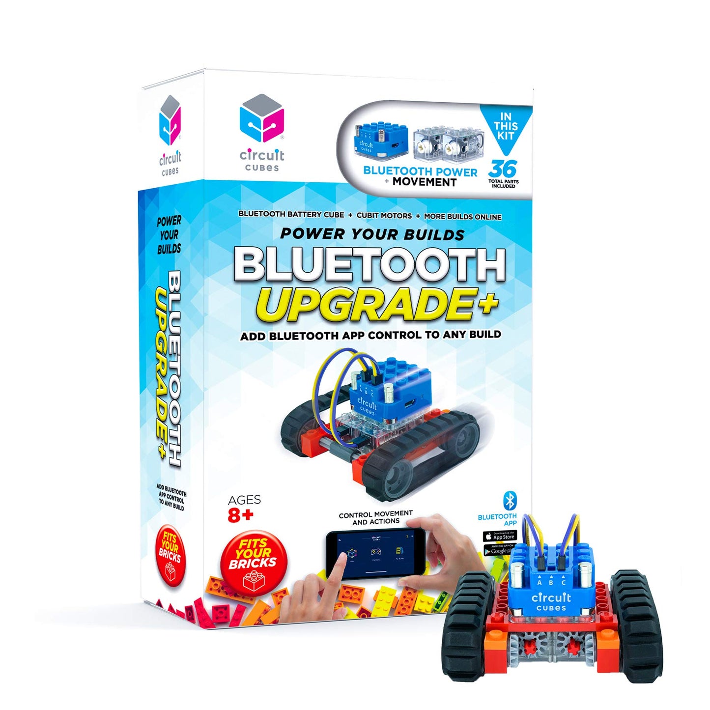 Circuit Cubes Bluetooth Upgrade+ Kit — Electronic Toy Building Set for STEM Learning