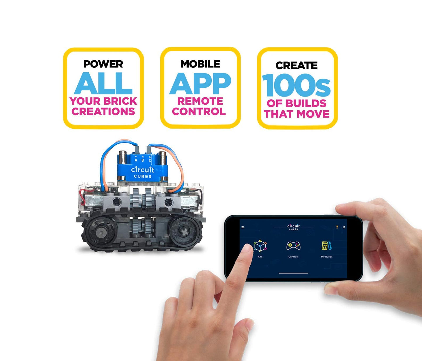 Circuit Cubes Bluetooth Upgrade+ Kit — Electronic Toy Building Set for STEM Learning