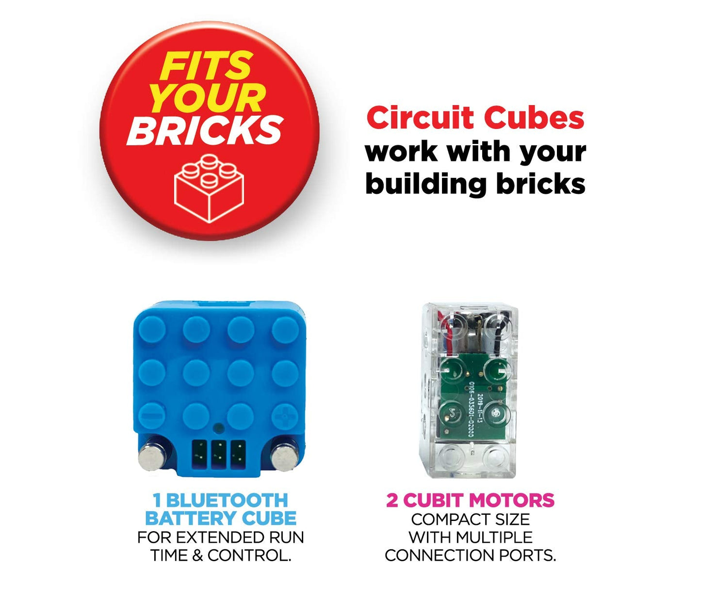 Circuit Cubes Bluetooth Upgrade+ Kit — Electronic Toy Building Set for STEM Learning
