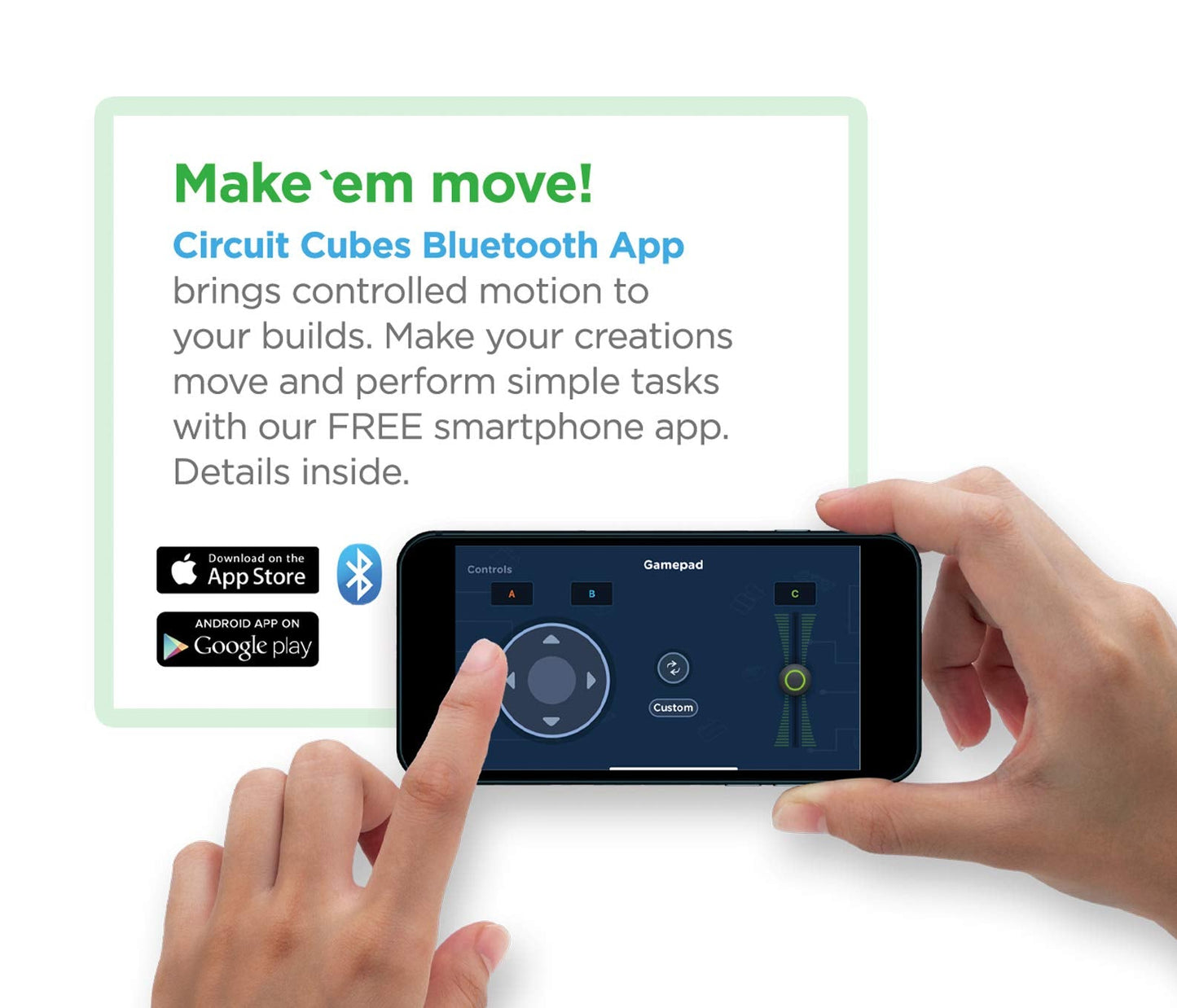 Circuit Cubes Bluetooth Upgrade+ Kit — Electronic Toy Building Set for STEM Learning