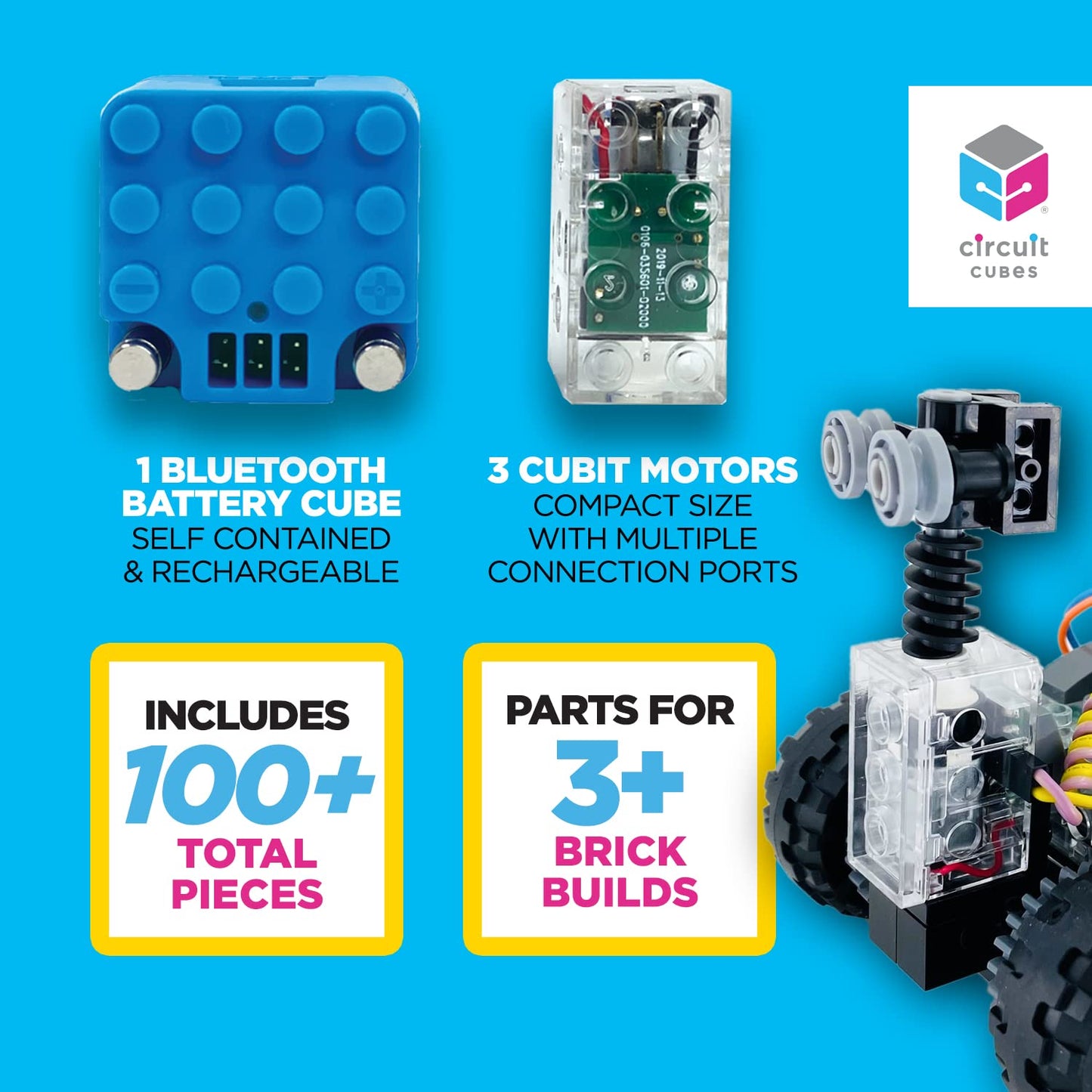 Circuit Cubes Space Rovers Kit – Remote Control STEM Robotics for Kids 8+