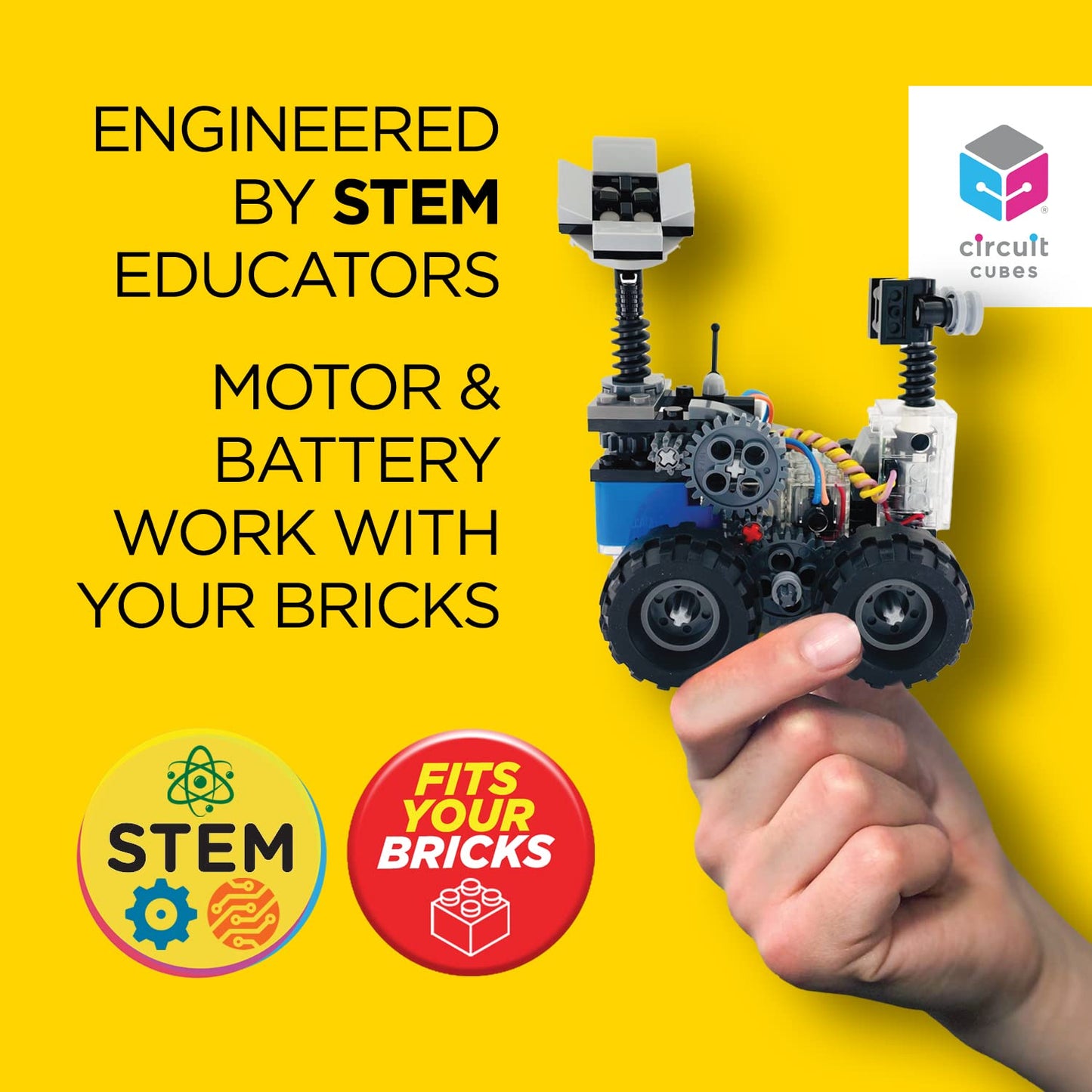 Circuit Cubes Space Rovers Kit – Remote Control STEM Robotics for Kids 8+