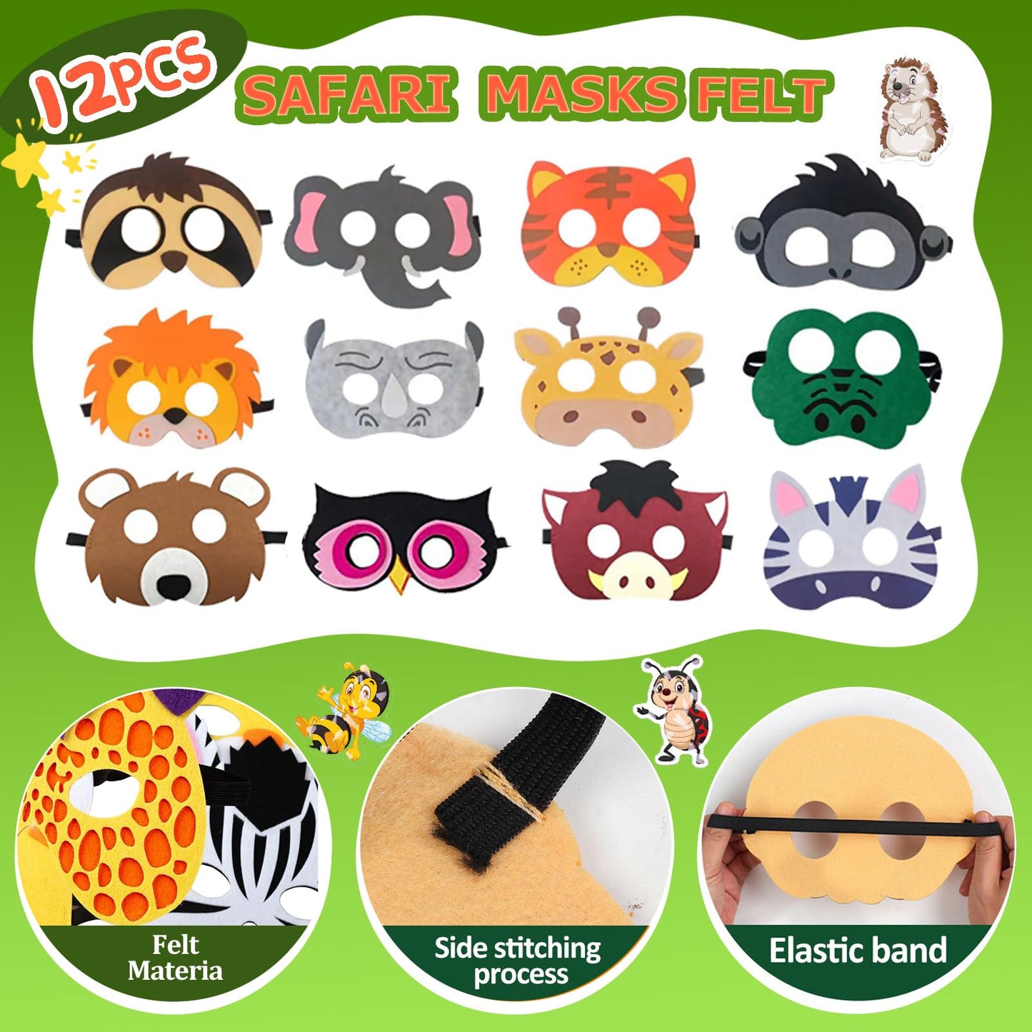 CIRDOTSH 158 Pcs Safari Party Favors for Kids — Jungle Birthday Supplies & Goody Bags