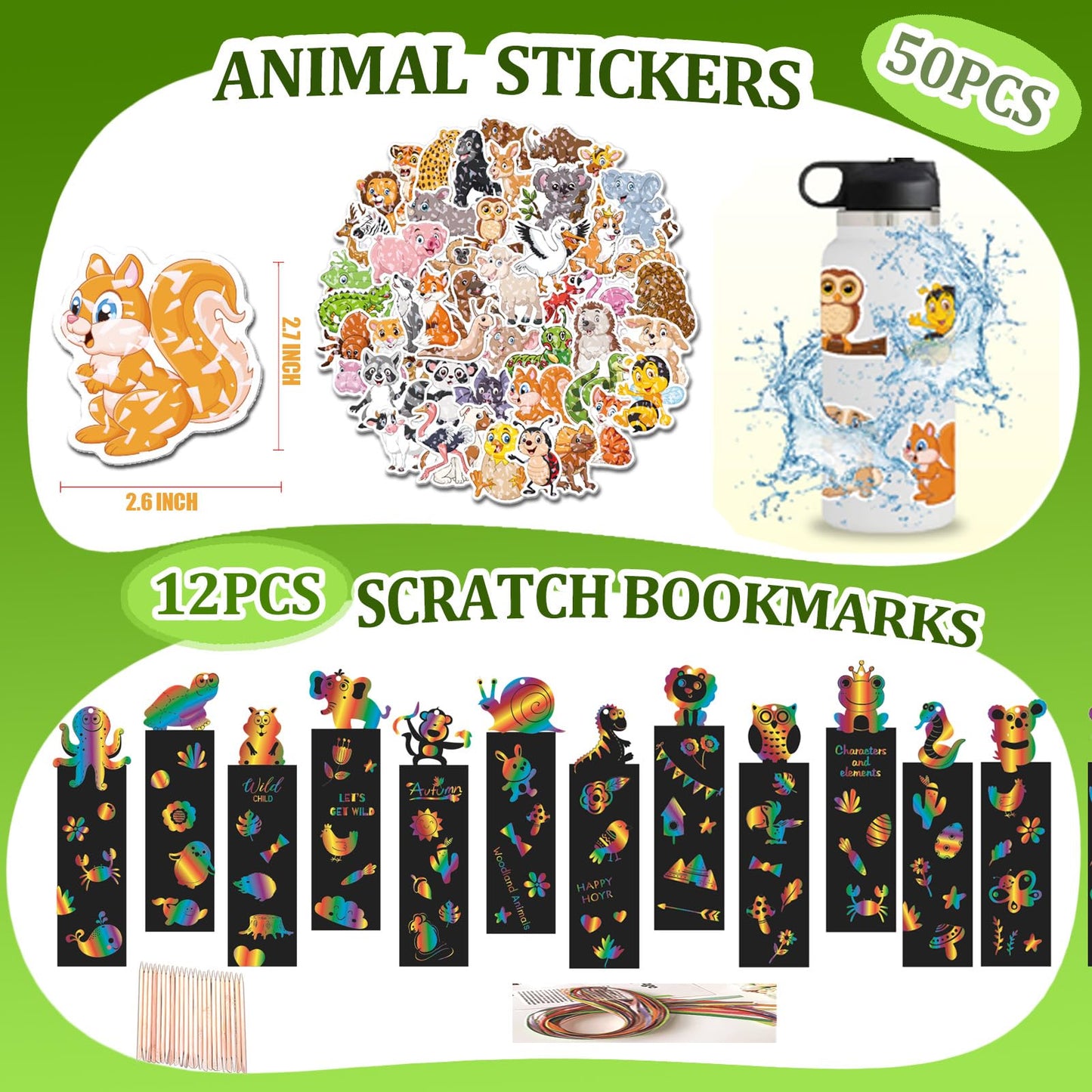 CIRDOTSH 158 Pcs Safari Party Favors for Kids — Jungle Birthday Supplies & Goody Bags
