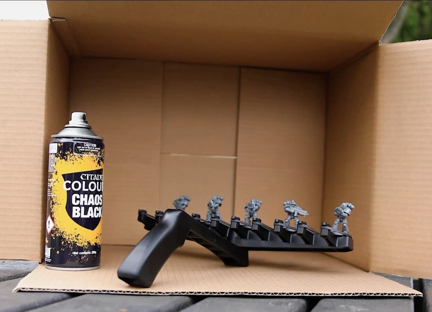 Citadel Chaos Black Primer Spray – Base Coat for Miniatures