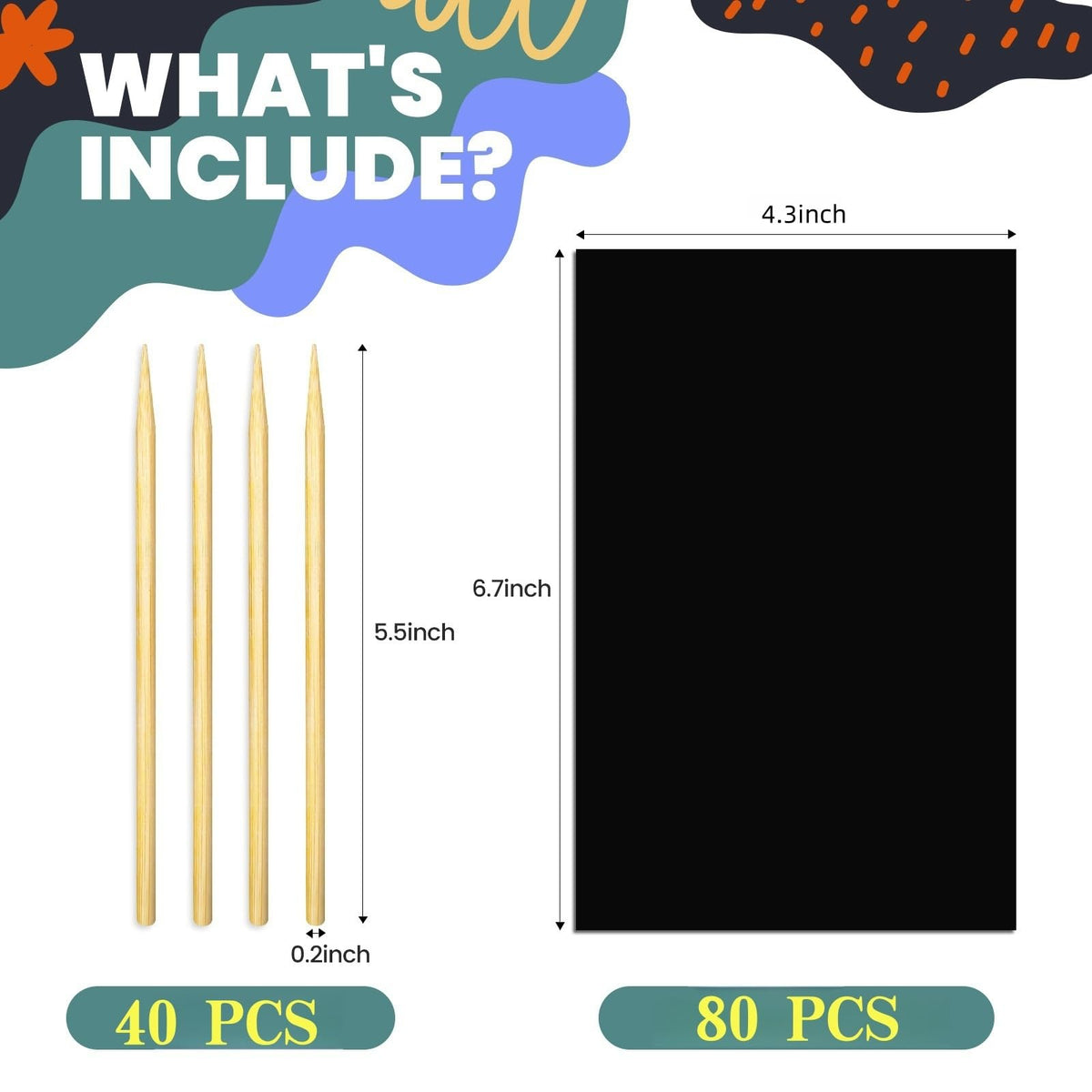 Cityrosy Rainbow Scratch Paper for Kids – 120 Pcs Scratch Art Set for Ages 3-12 | Arts & Crafts, Birthday Gift