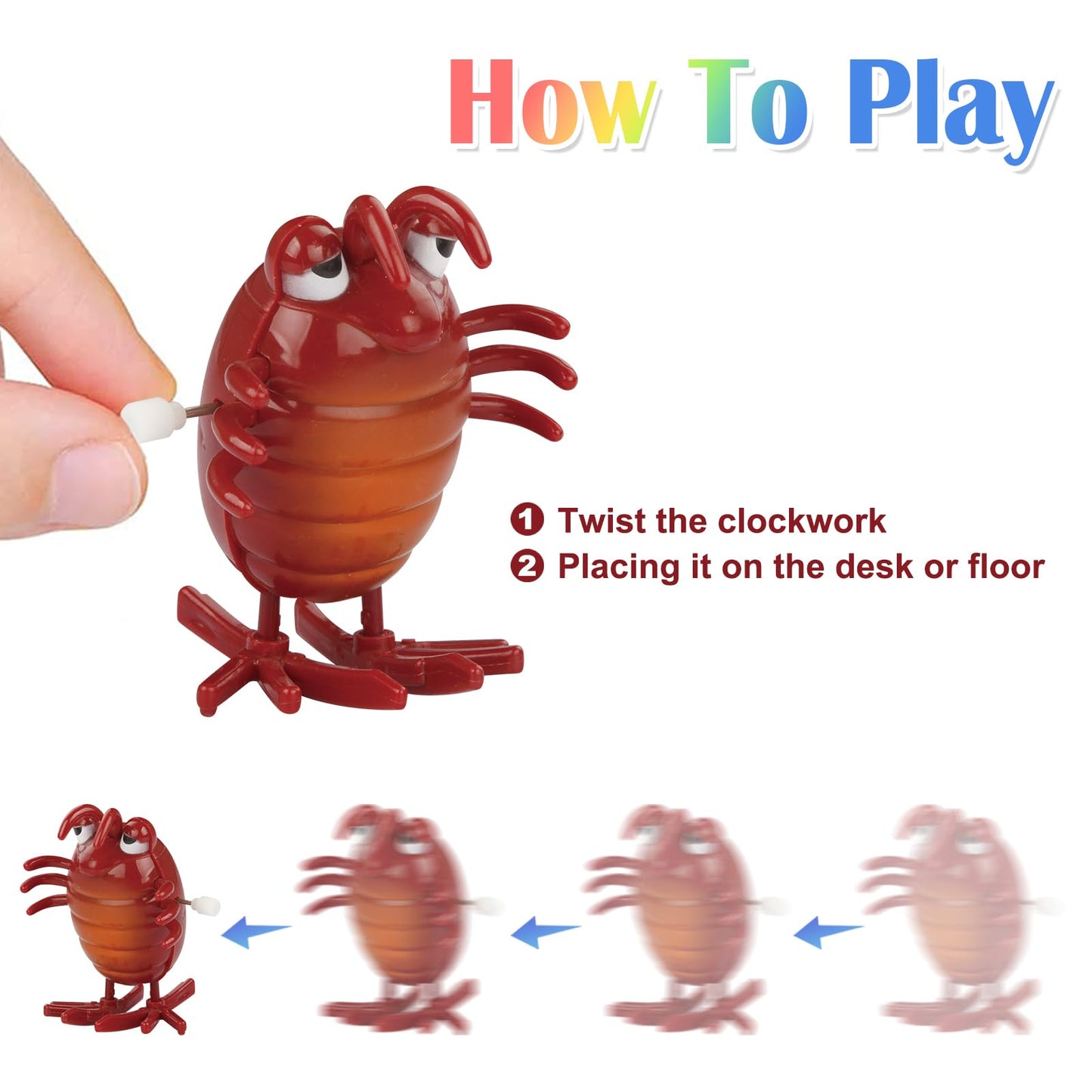 CIUGEO 32-Piece Wind-Up Toys Bundle for Kids – Walking, Jumping & Swimming Clockwork Figures