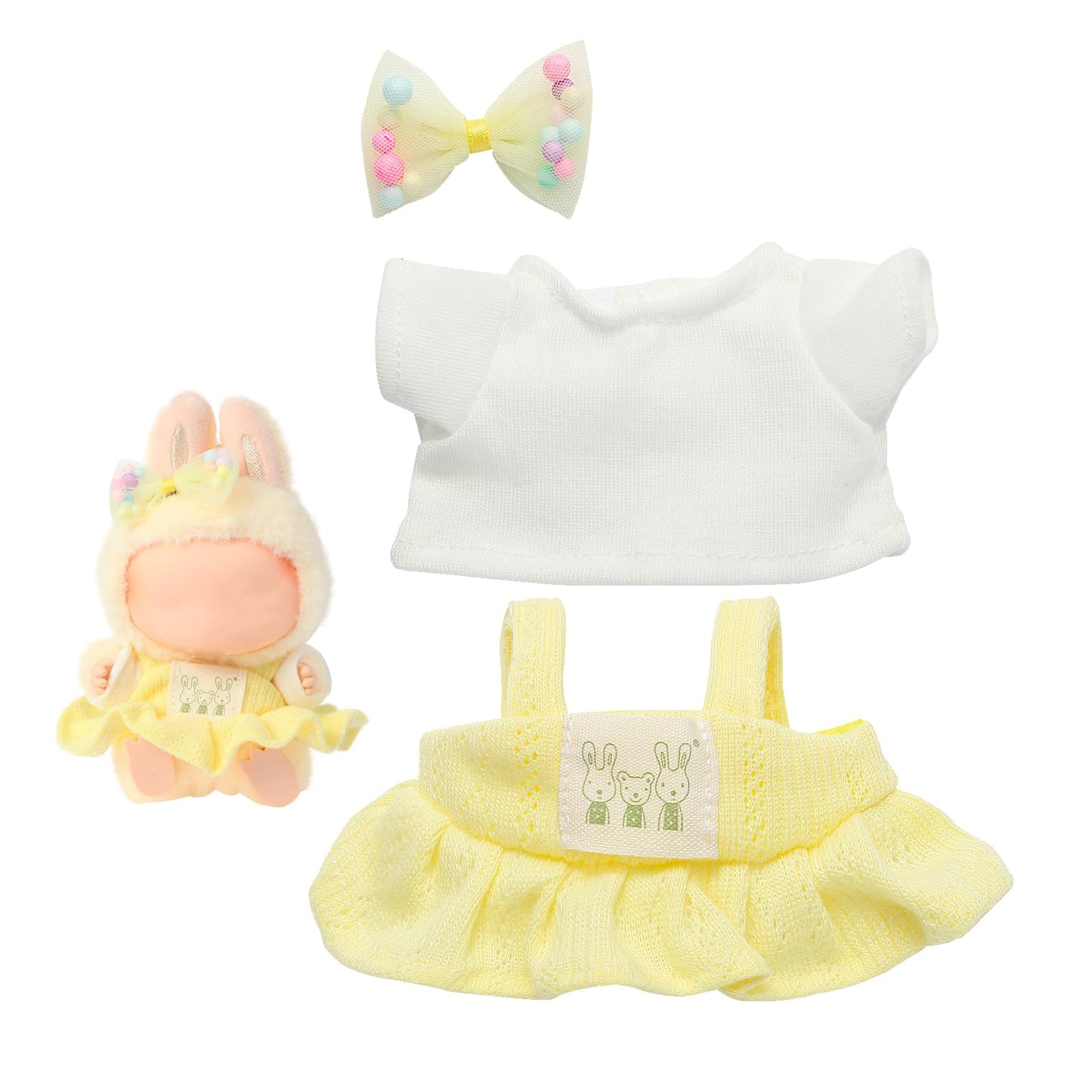 Ciunura Labubu Doll Clothing – Premium Outfits & Accessories (Yellow)