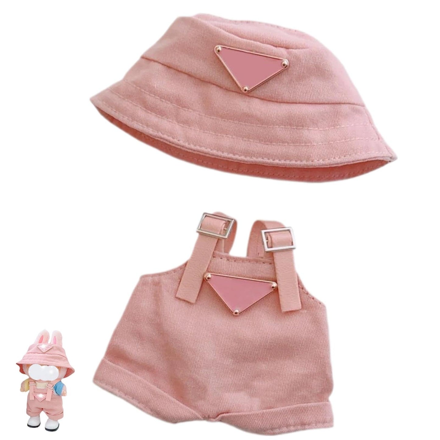 Ciunura Labubu Doll Clothing – 2 Premium Outfit Sets for Labubu (Pink & Khaki)