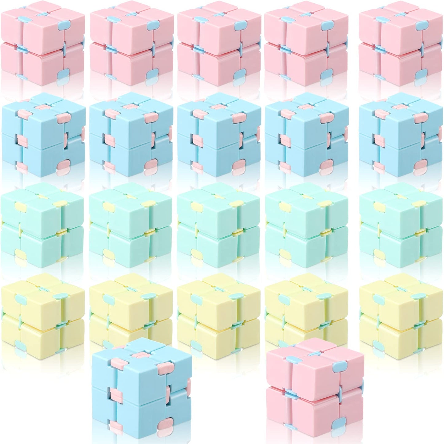 Civaner 22-Piece Infinity Cube Set — Multicolor Handheld Fidget Toy