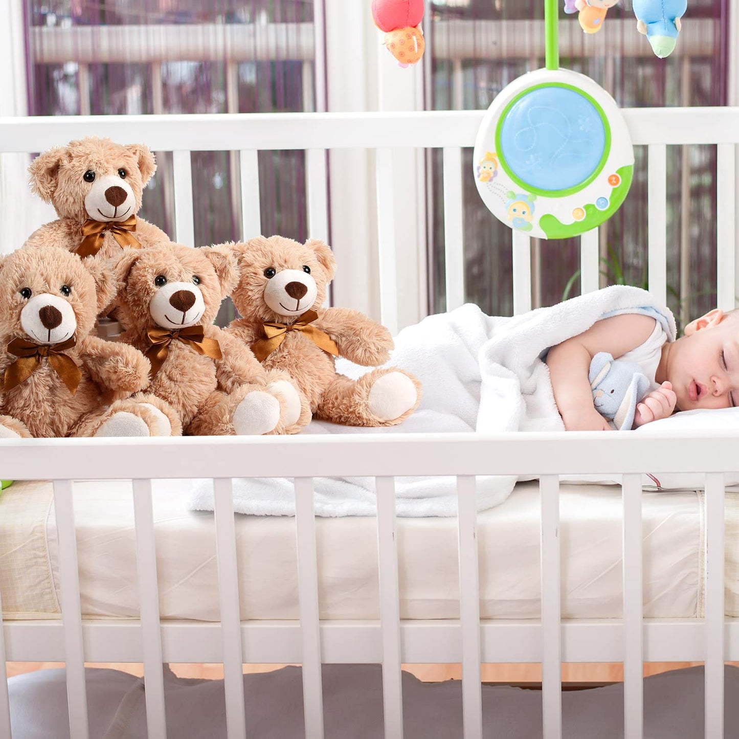 Civaner 4 Pack 14-Inch Teddy Bears Plush – Soft Light Brown Stuffed Animals, Gift Bulk