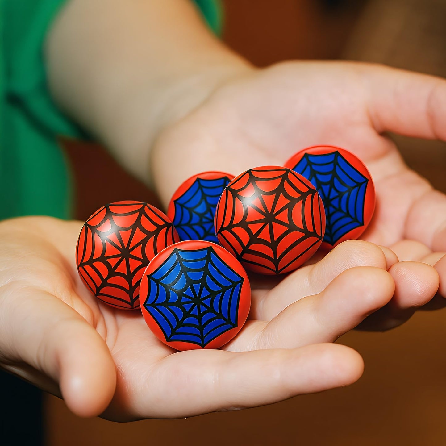 Civaner 12 Pcs Birthday Party Favors – 1.5'' Stress Ball Sensory Toys for Decorations & Goodie Bags (Spider Web A)