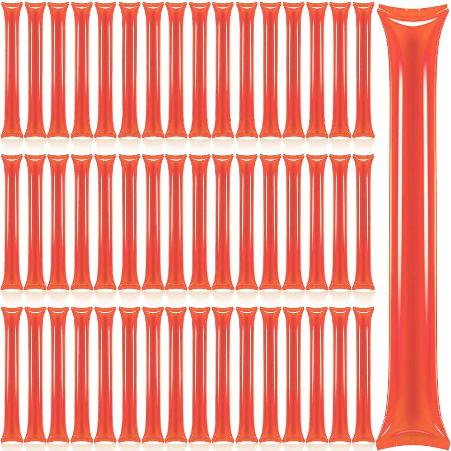 Civaner 48-Pack Thunder Sticks – Orange Team Spirit Noise Makers for Cheering