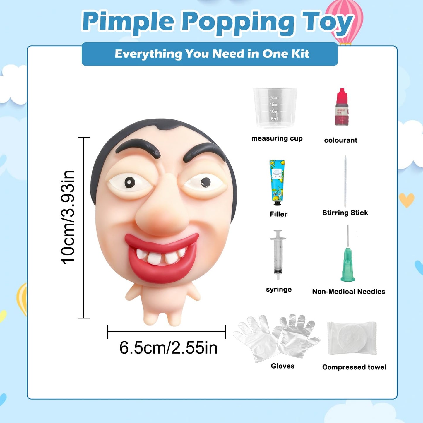 CIYOJA Pimple Popping Toy — Reusable Silicone Squishy Fidget for ASMR & Stress Relief