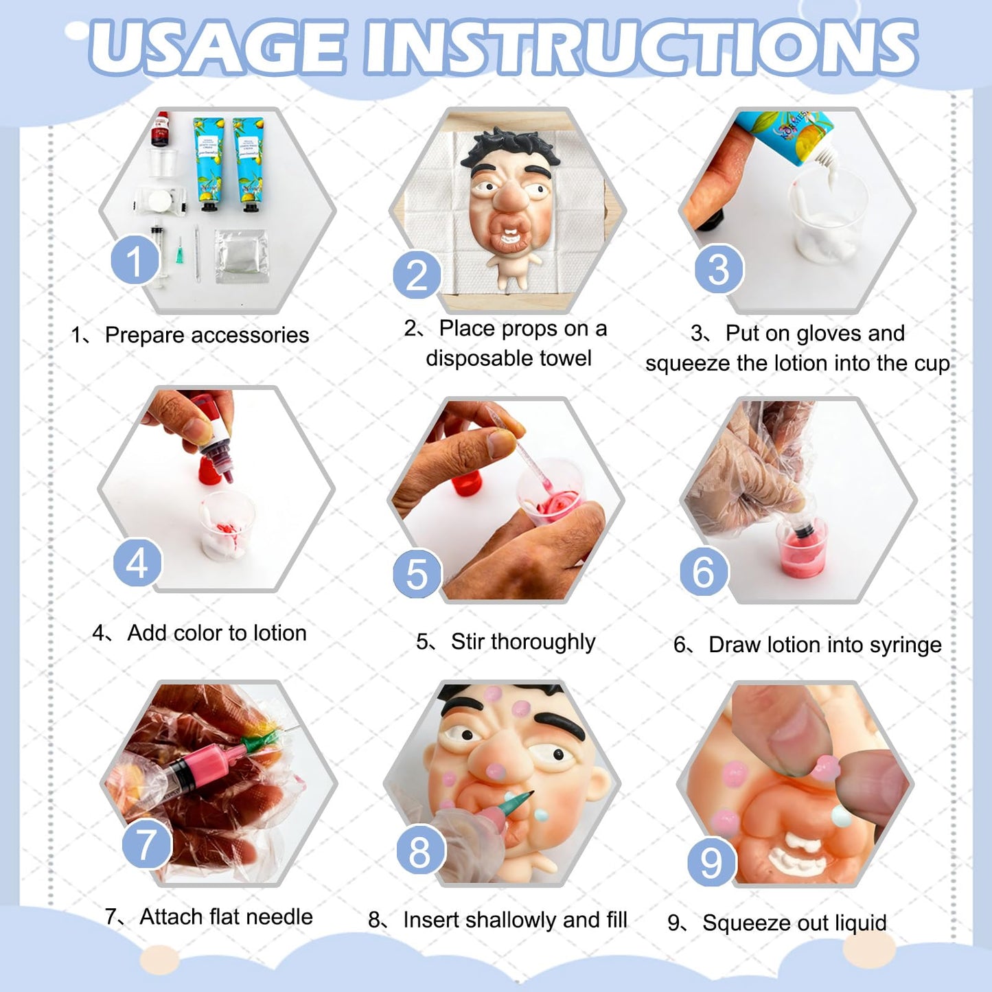 CIYOJA Pimple Popping Toy – Large Silicone Stress Relief Fidget (GrumpFace)