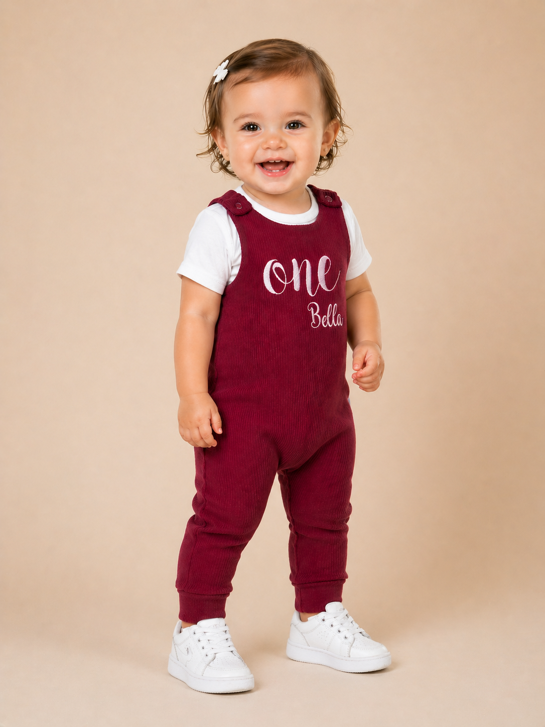 Claret Red Personalised or Plain Dungarees