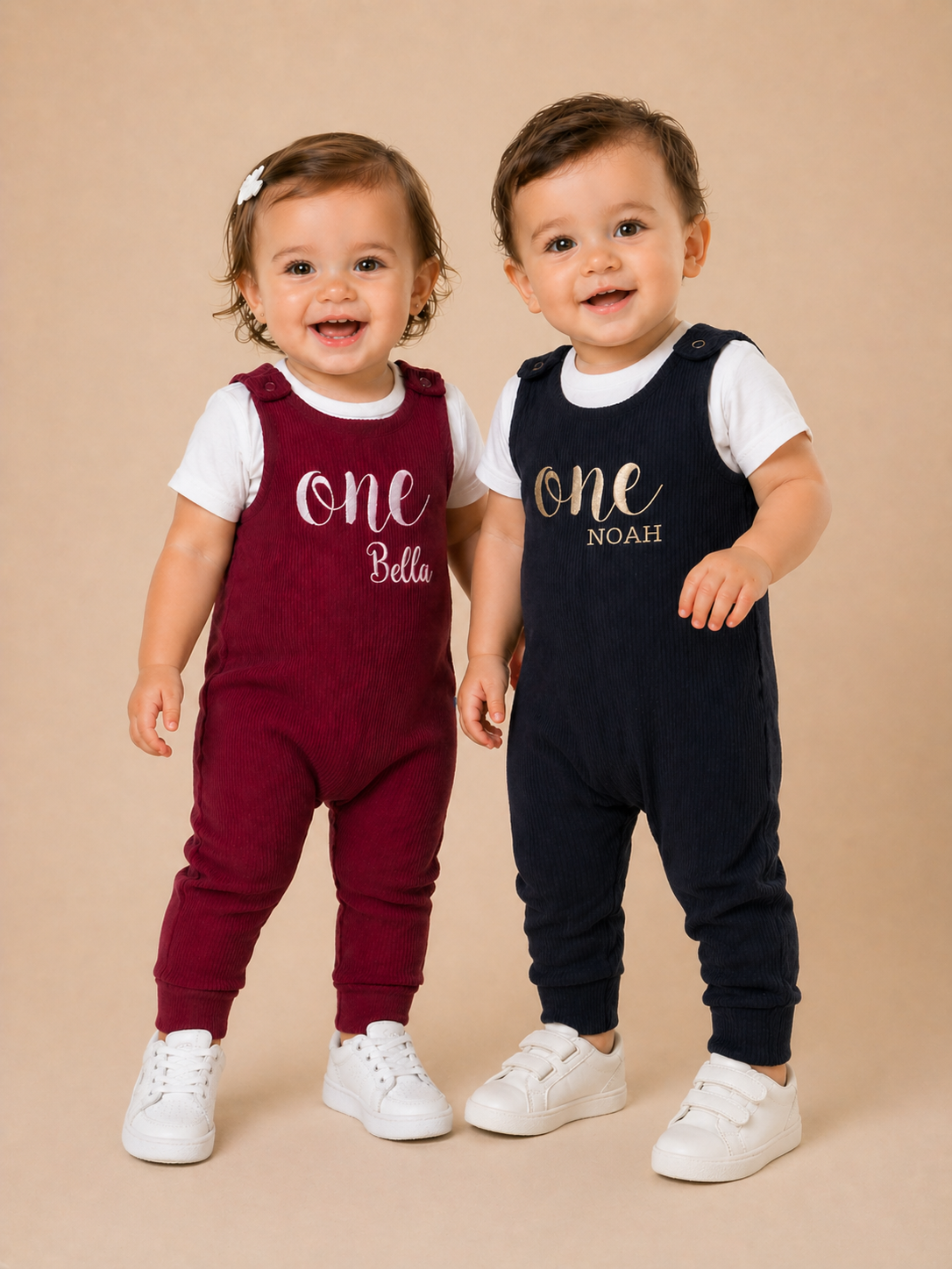 Claret Red Personalised or Plain Dungarees